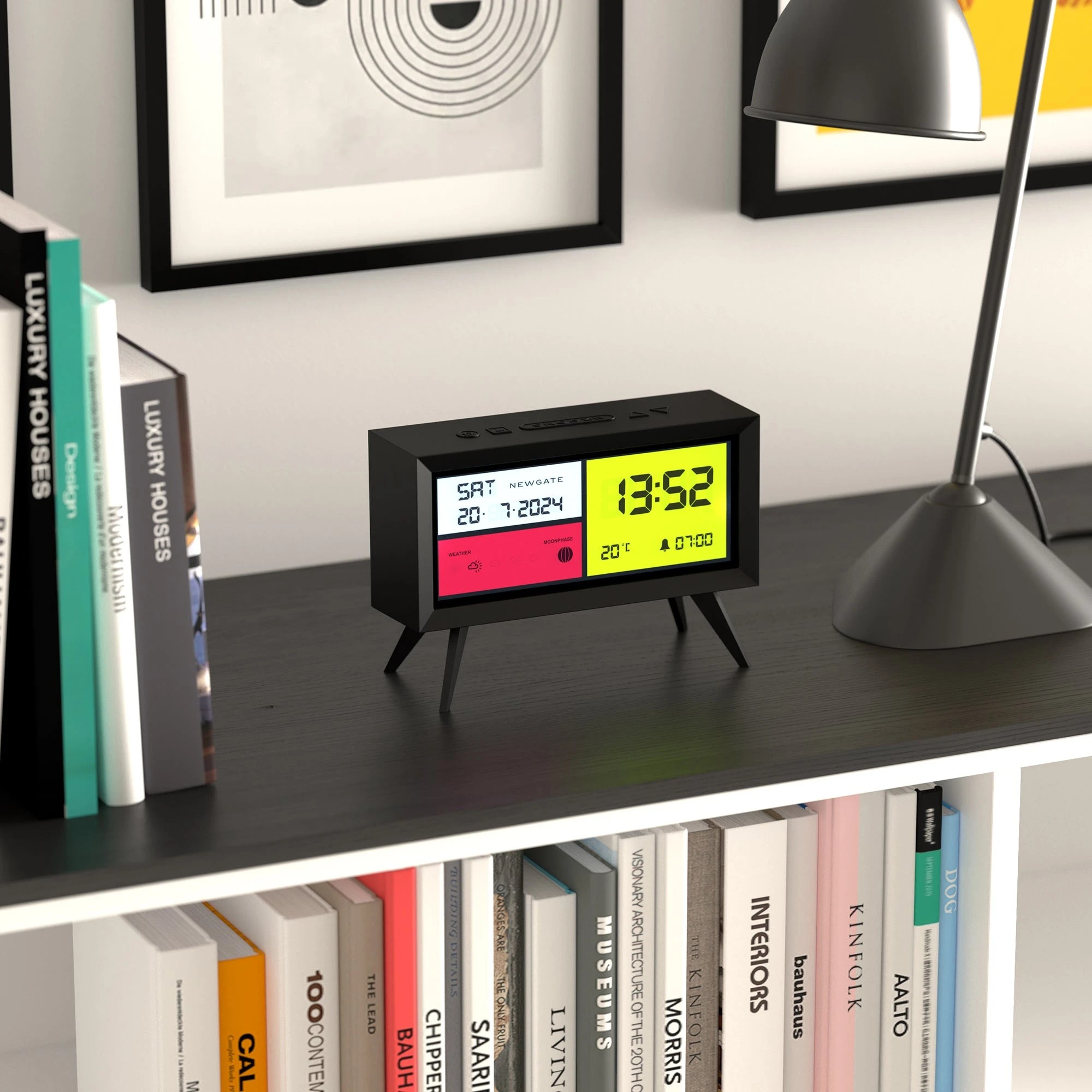 5 Newgate Spectronoma Lcd Alarm Clock - Black, 5 of 6