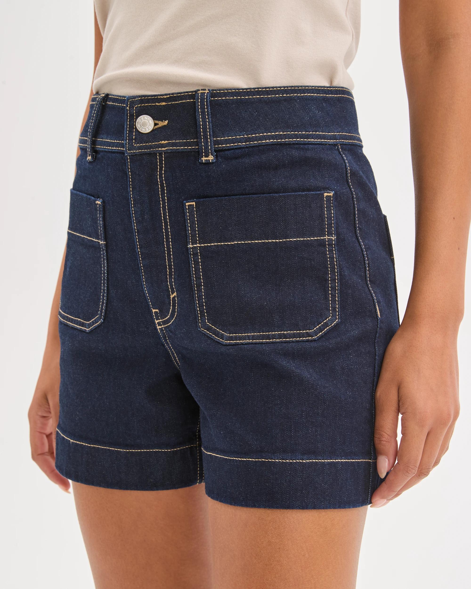 4 Target Denim Mila Denim Shorts DARK INDIGO, 4 of 7