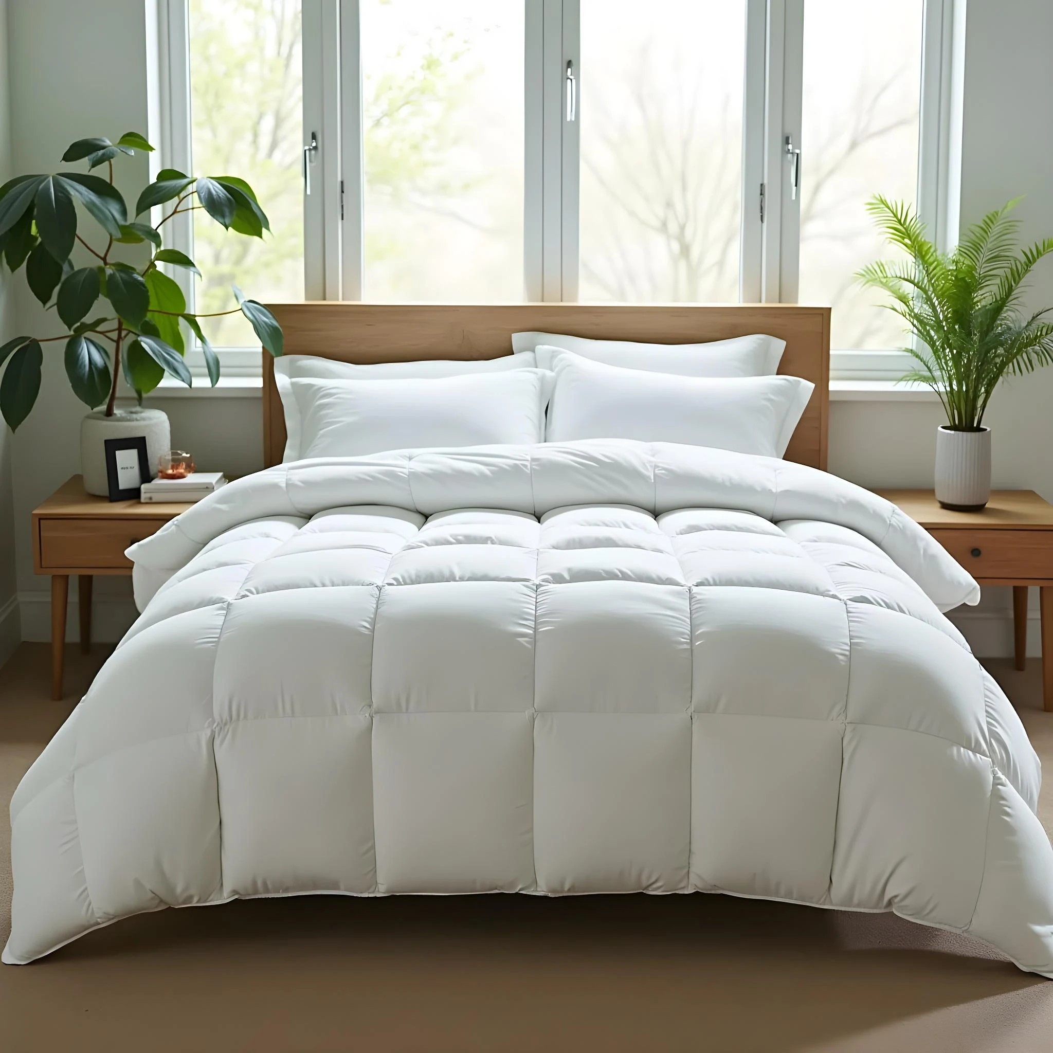 3 Royal Comfort 800GSM Silk Blend Quilt Duvet Ultra Warm Winter Weight - Double Bed - White, 3 of 6