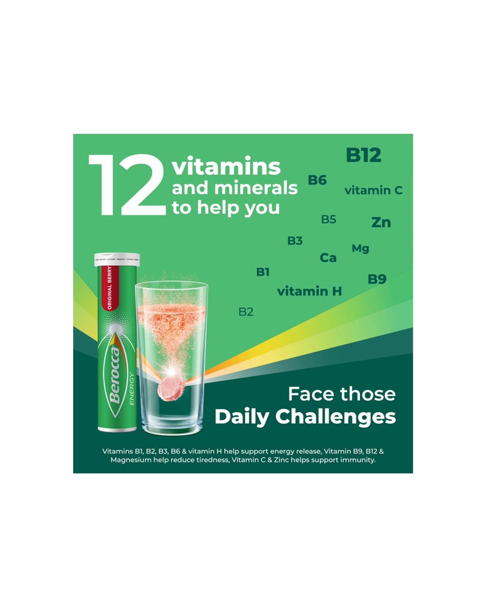 6 Berocca 30pc Energy Original Berry Flavour Effervescent Tablets Multivitamin, 6 of 7