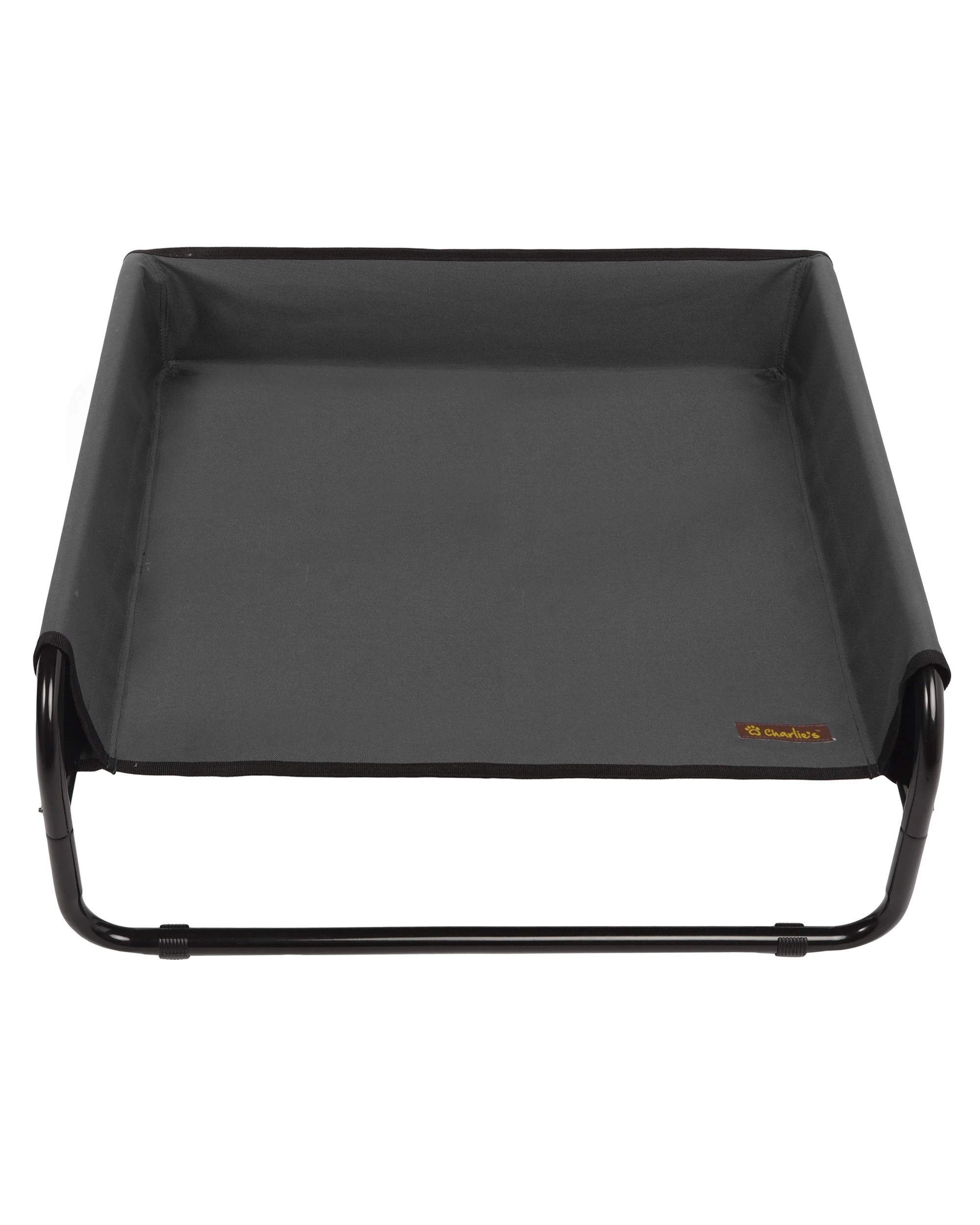 3 Charlie's High Walled Outdoor Trampoline Dog Bed Small - Black, 3 of 6
