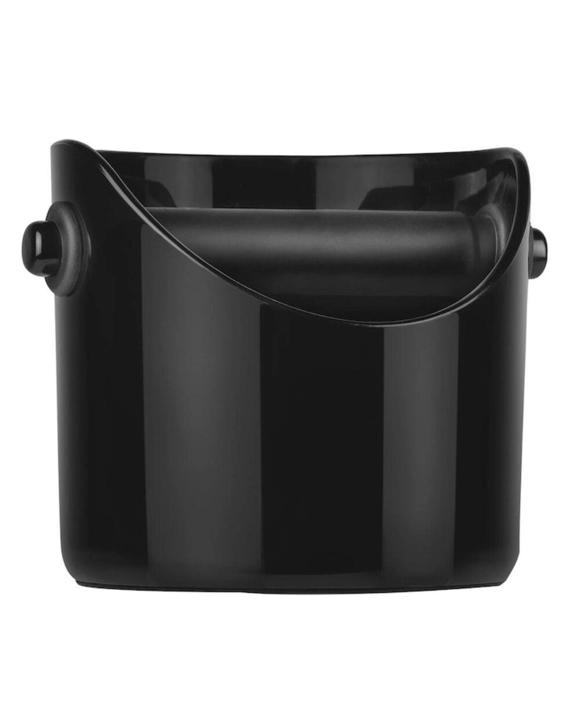 Grindenstein Coffee Knock Box Grinds Tamper Waste Bin  Black