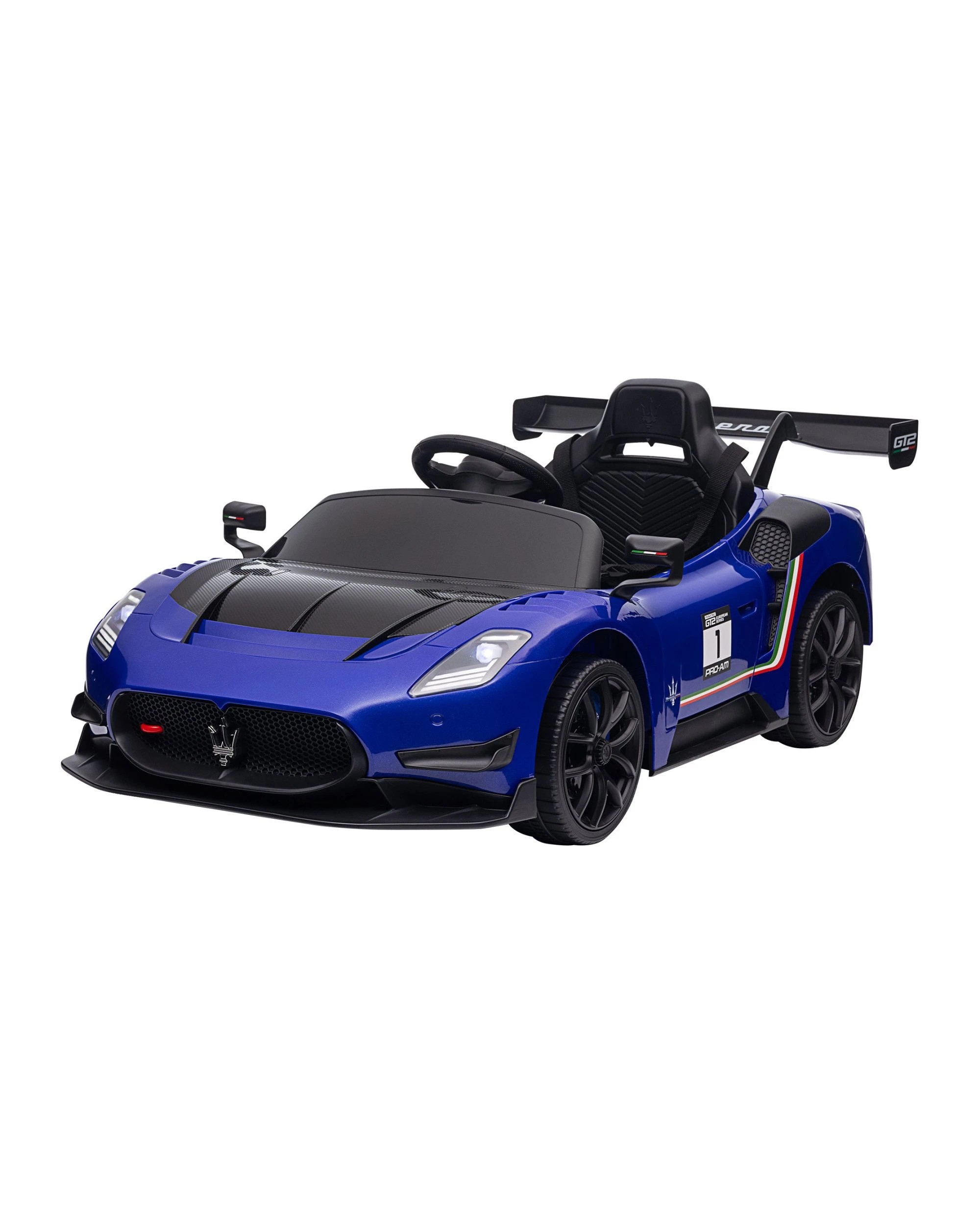 1 Kahuna Maserati MC20 GT2 Licensed Electric Kids Ride On Race Car Blue, 1 of 10