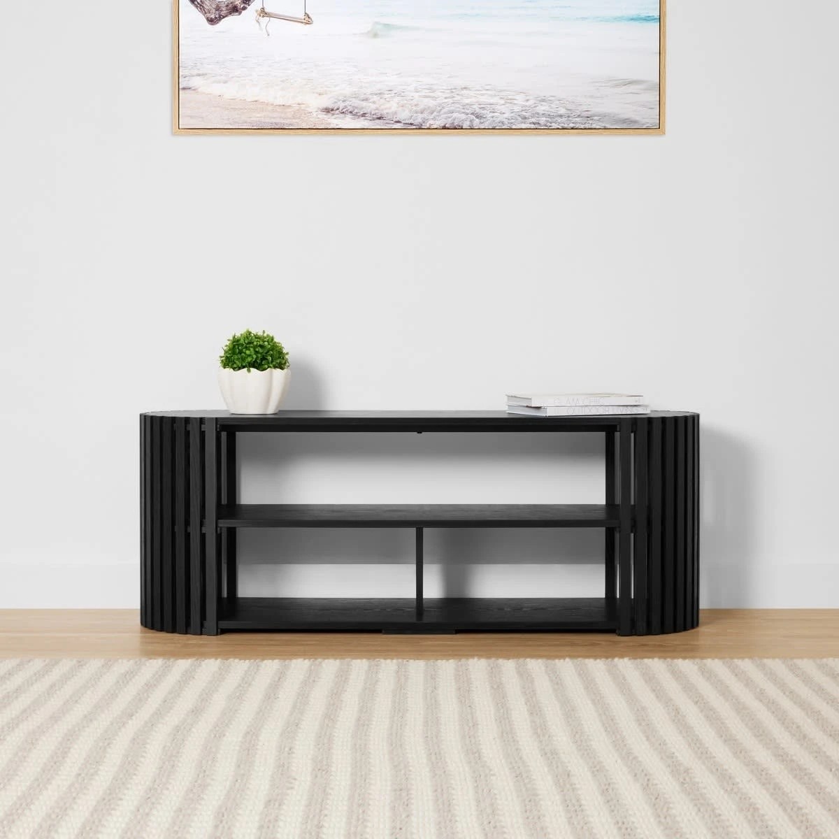 1 Nate Entertainment Unit - Black, 1 of 8