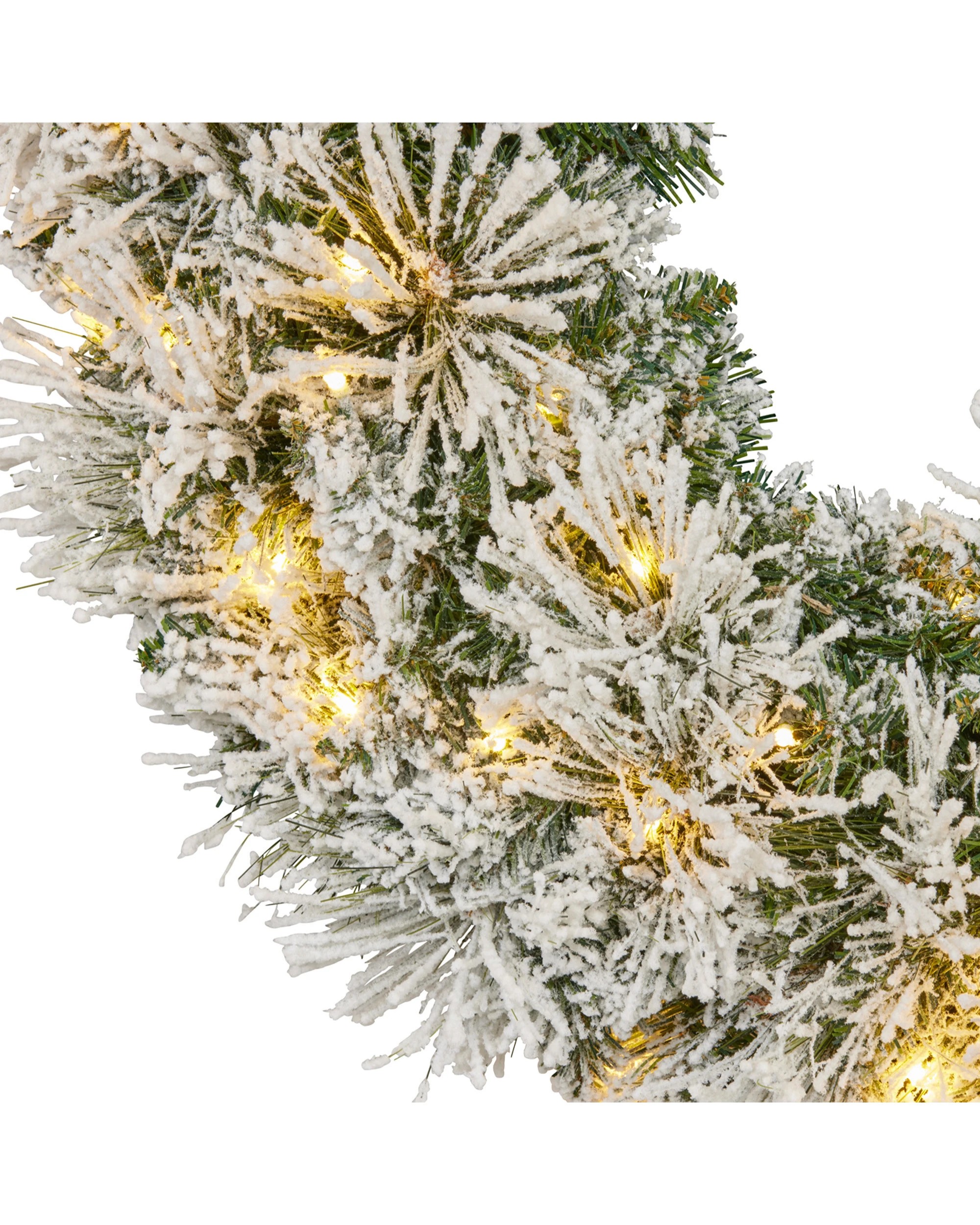 4 Christabelle 61cm Snow Christmas Wreath Lush Majestic Front Door Decoration Ornament, 4 of 8
