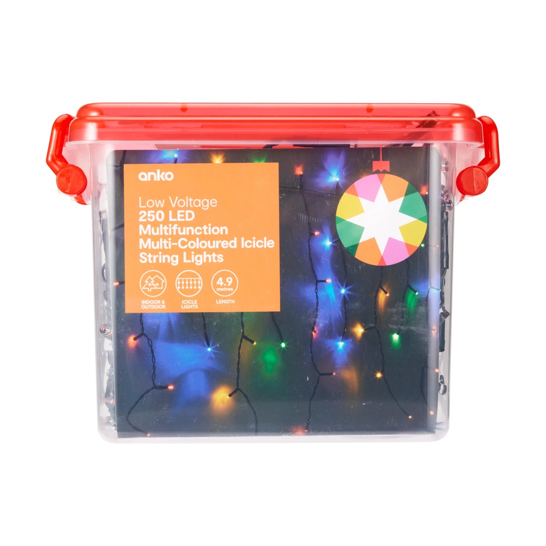 7 Low Voltage 250 LED Multifunction Multi-Coloured Icicle String Lights, 7 of 8