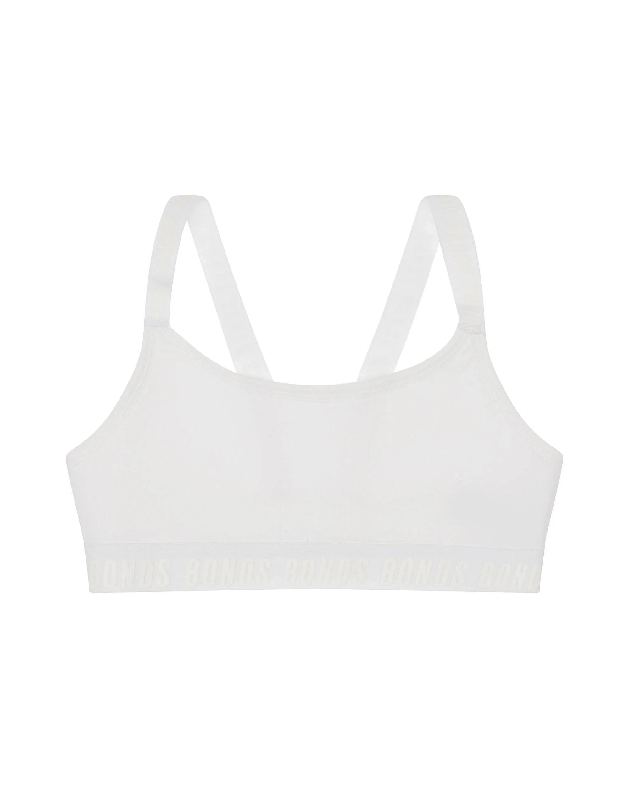 2 Bonds Girls Performance Crop Top WHITE, 2 of 2