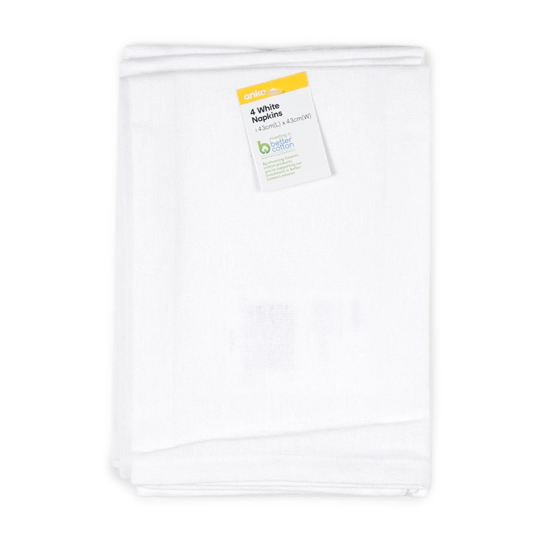 4 4 Pack White Napkins, 4 of 4