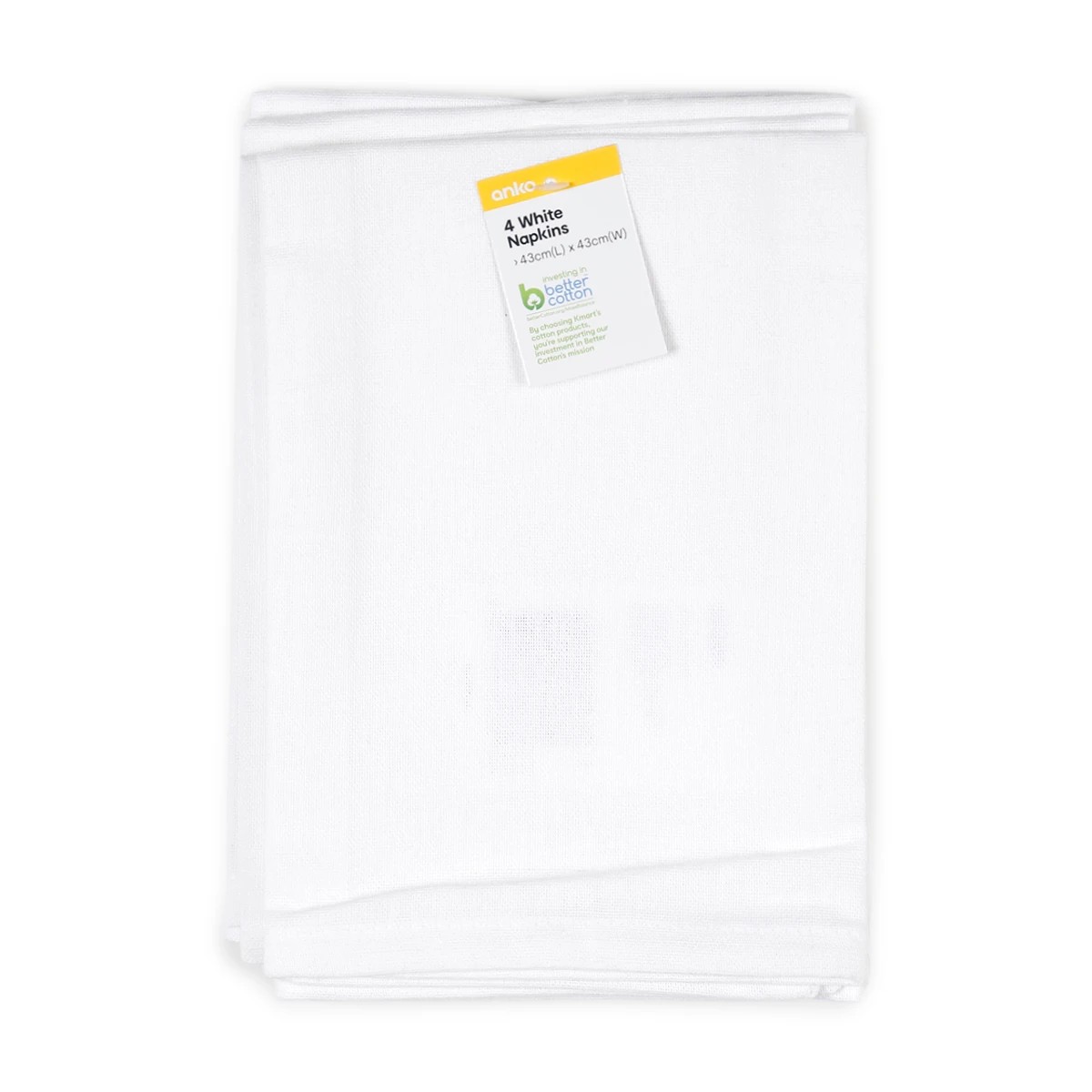 4 4 Pack White Napkins, 4 of 4