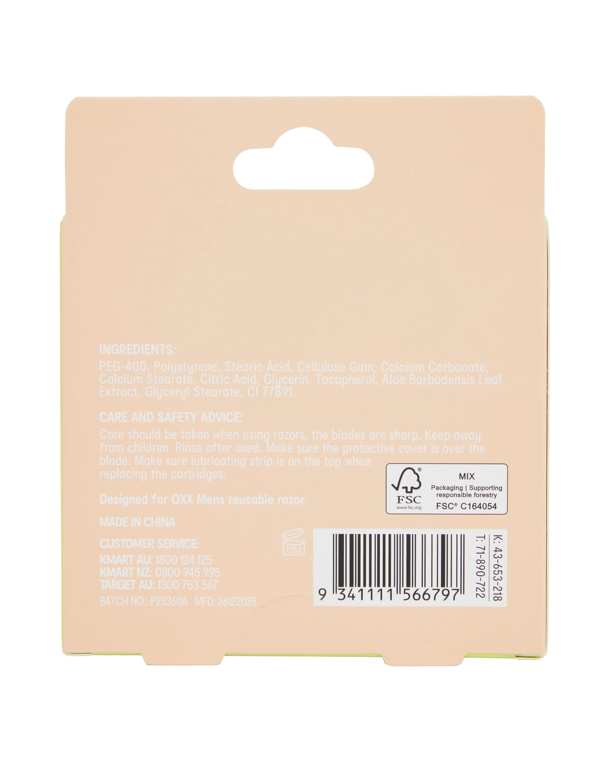 5 OXX Bodycare 6 Pack Smooth Mens Razor Refill Cartridges, 5 of 5