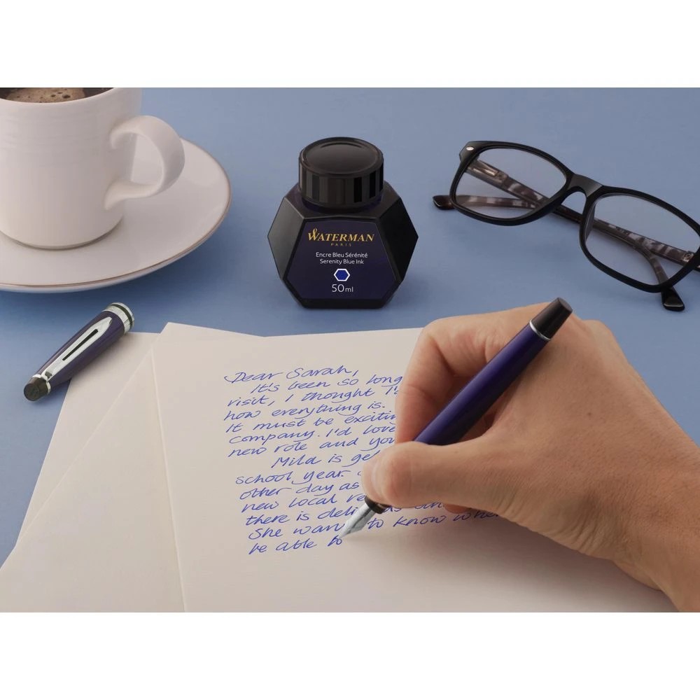 5 Waterman Bottled Ink Serenity Blue 50mL, 5 of 10