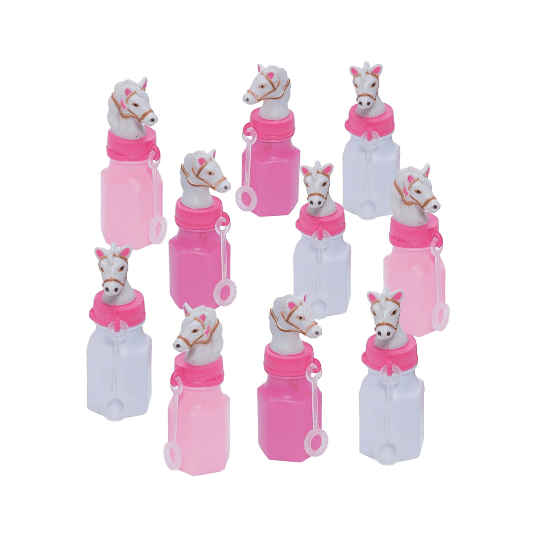 1 Fun Express Pink Horses Bubble Bottles Pack of 12, 1 of 1