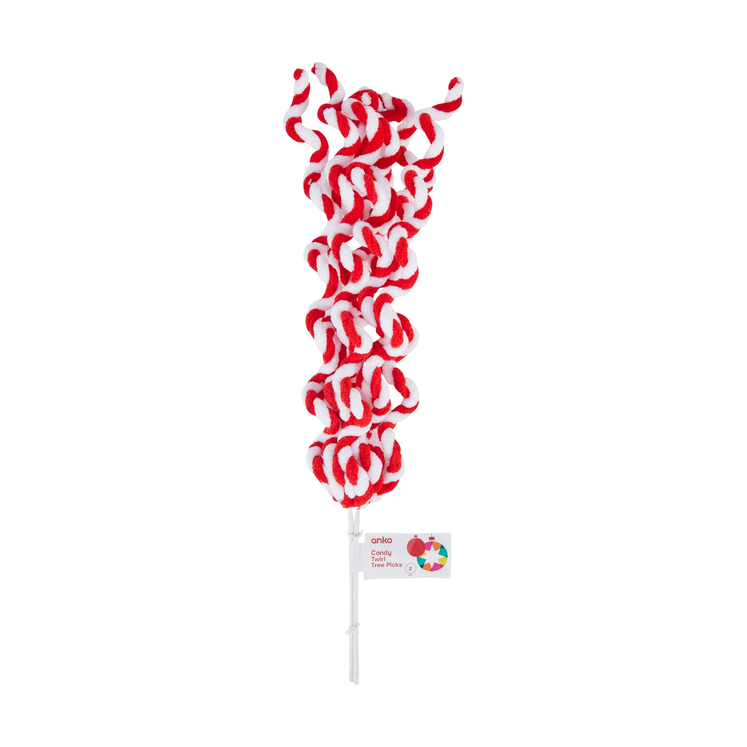 2 2 Pack Candy Twirl Tree Picks, 2 of 2