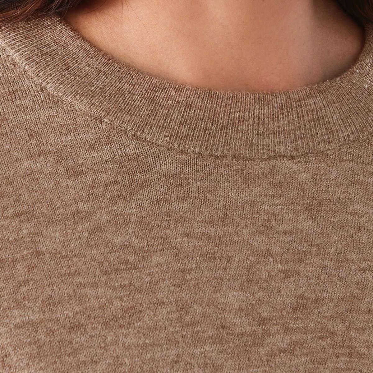 5 Crew Neck Jumper Sand Str, 5 of 6