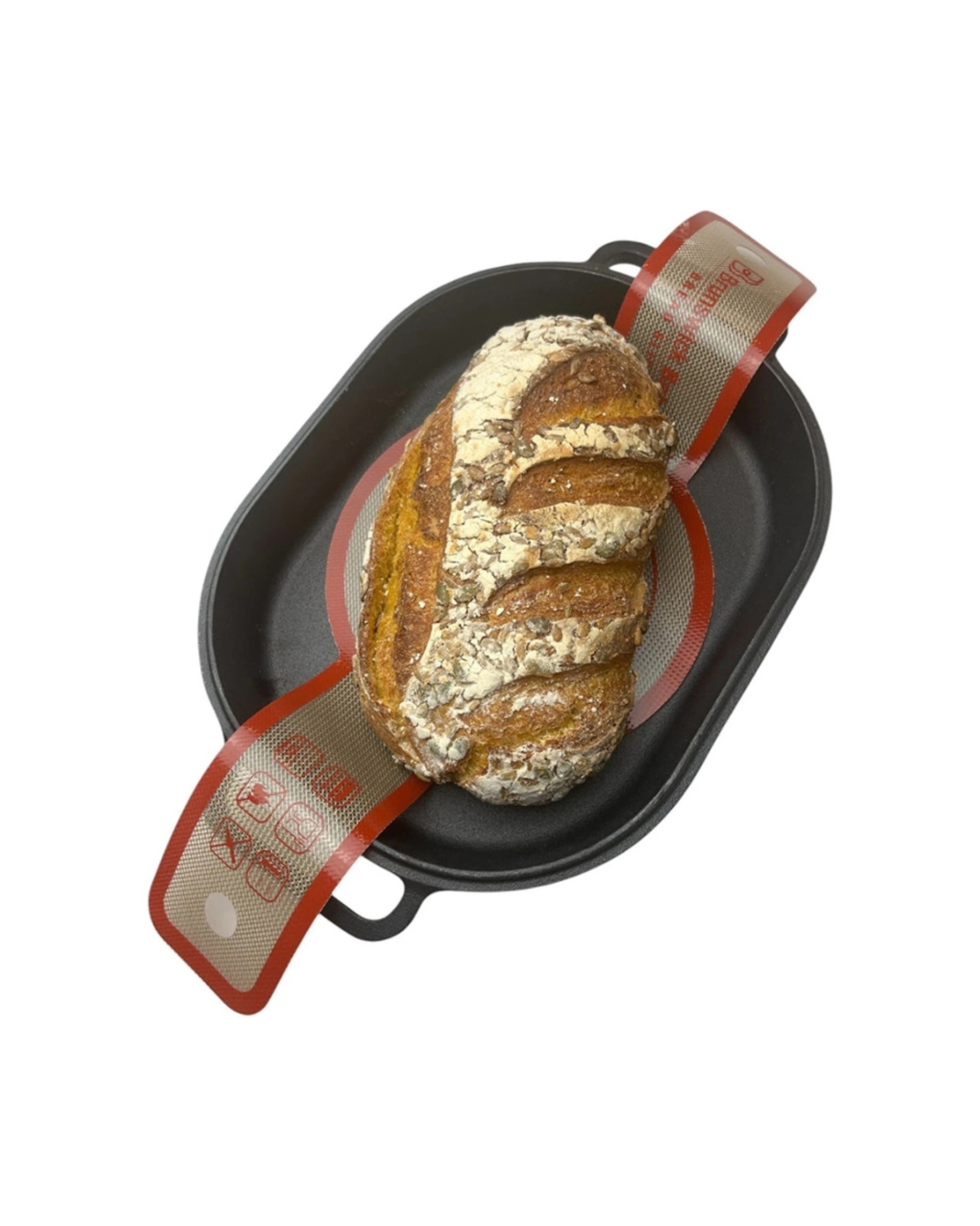 2 Brunswick Bakers 2pc Non-Stick Reusable Silicone Bread Sling Bakeware - Plain, 2 of 2