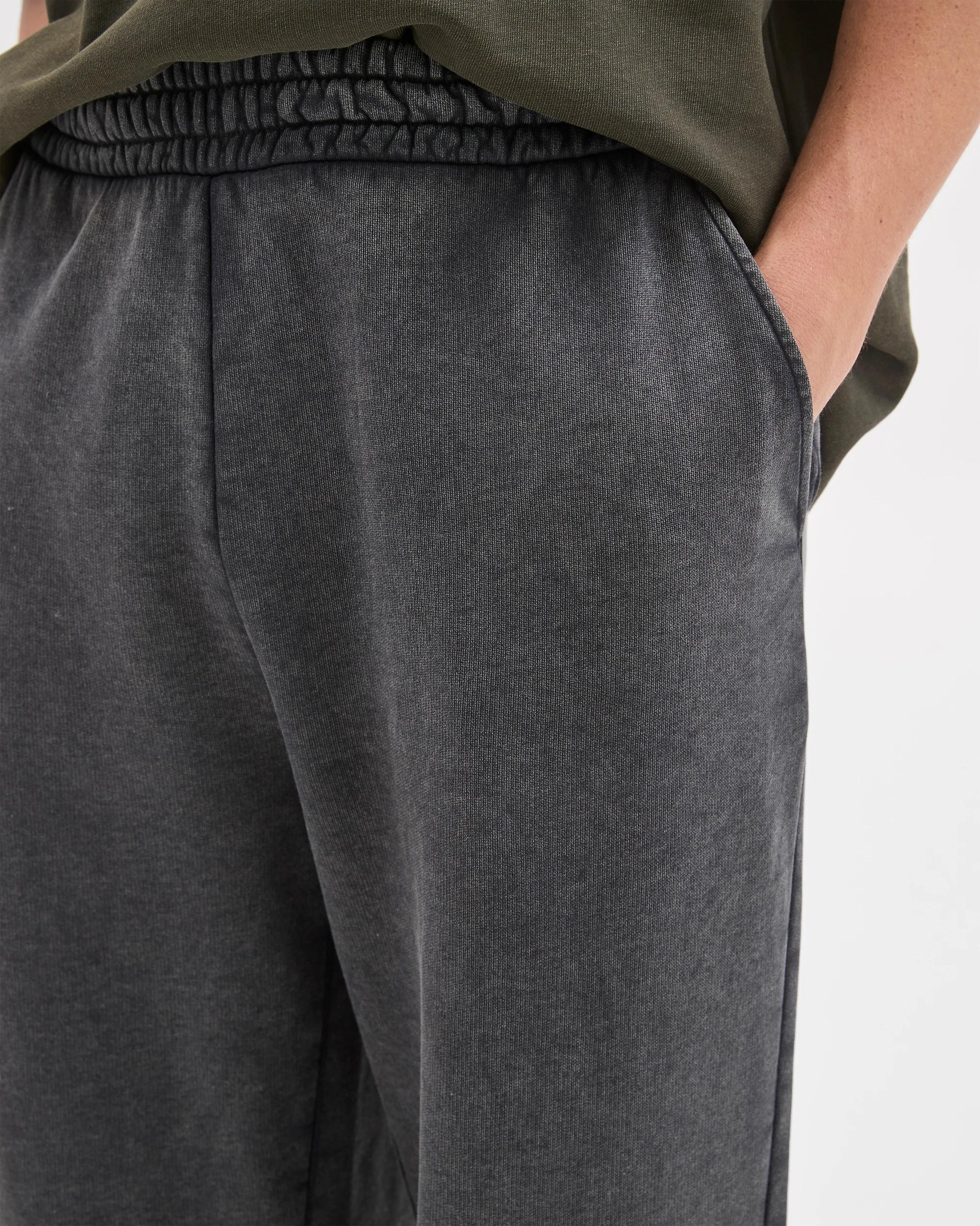 6 Commons Australian Cotton Blend Heavyweight Cuffed Trackpants CHARCOAL, 6 of 7