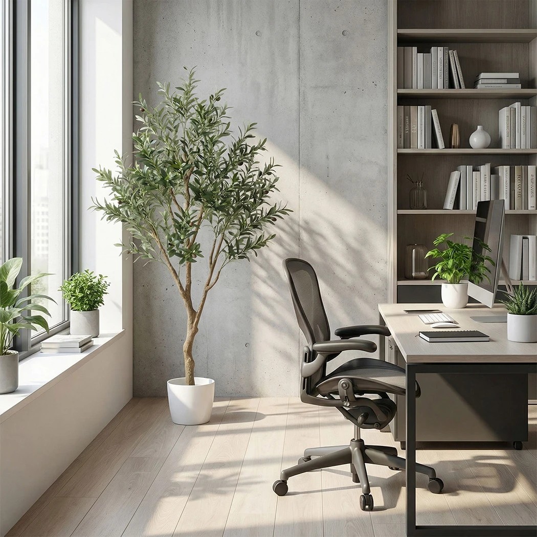 6 Lambu Olive Tree Artificial Plant Decor, 6 of 7