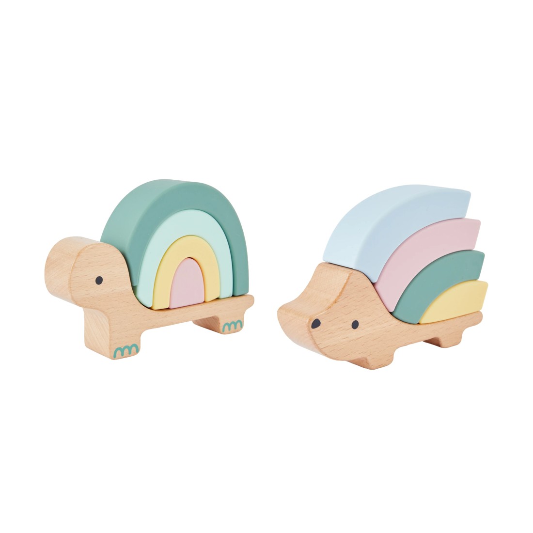 1 5 Piece Silicone Stacking Toy - Assorted, 1 of 5