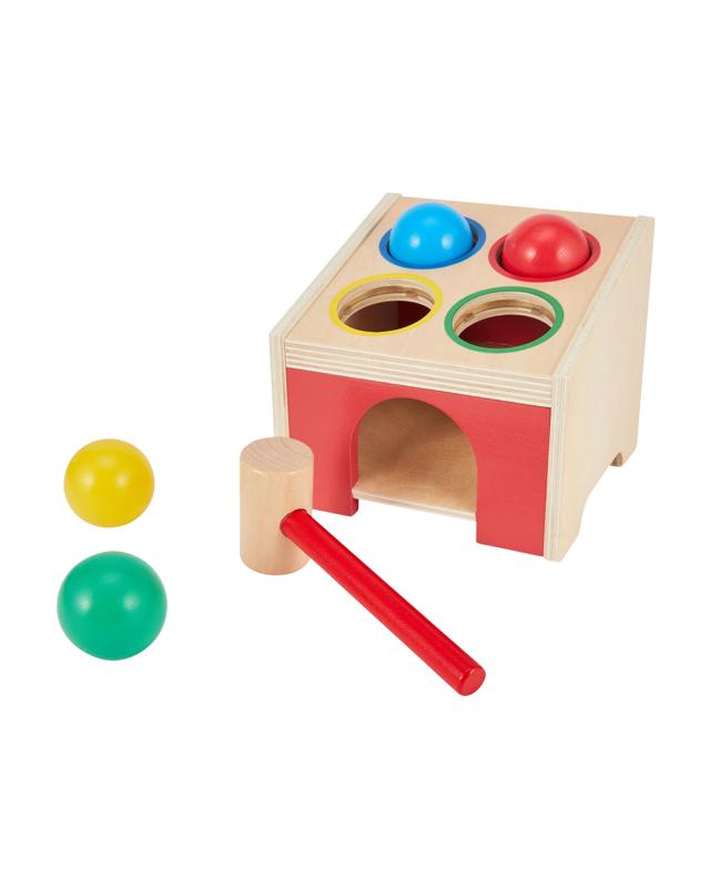 6 Piece Wooden Hammer Pound 