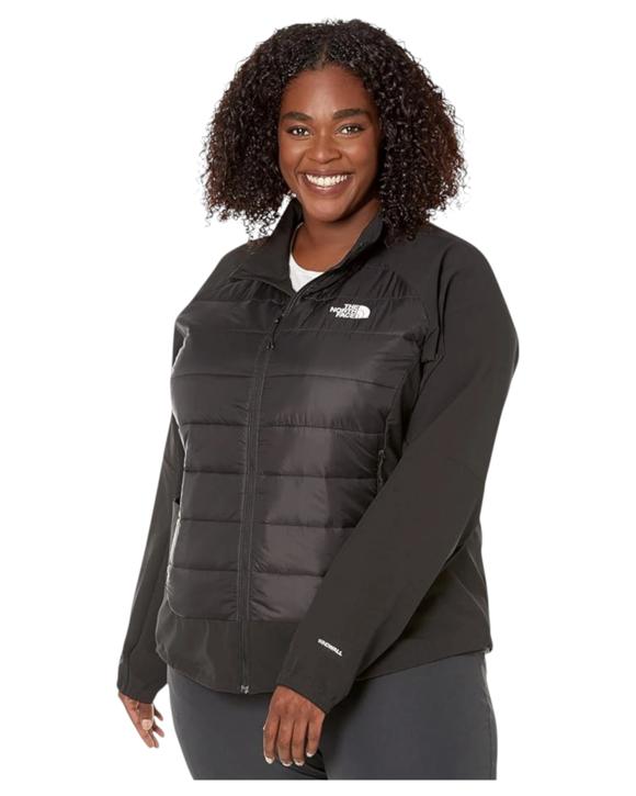 The North Face Womens Plus Size Shelter Cove Black Hybrid Jacket