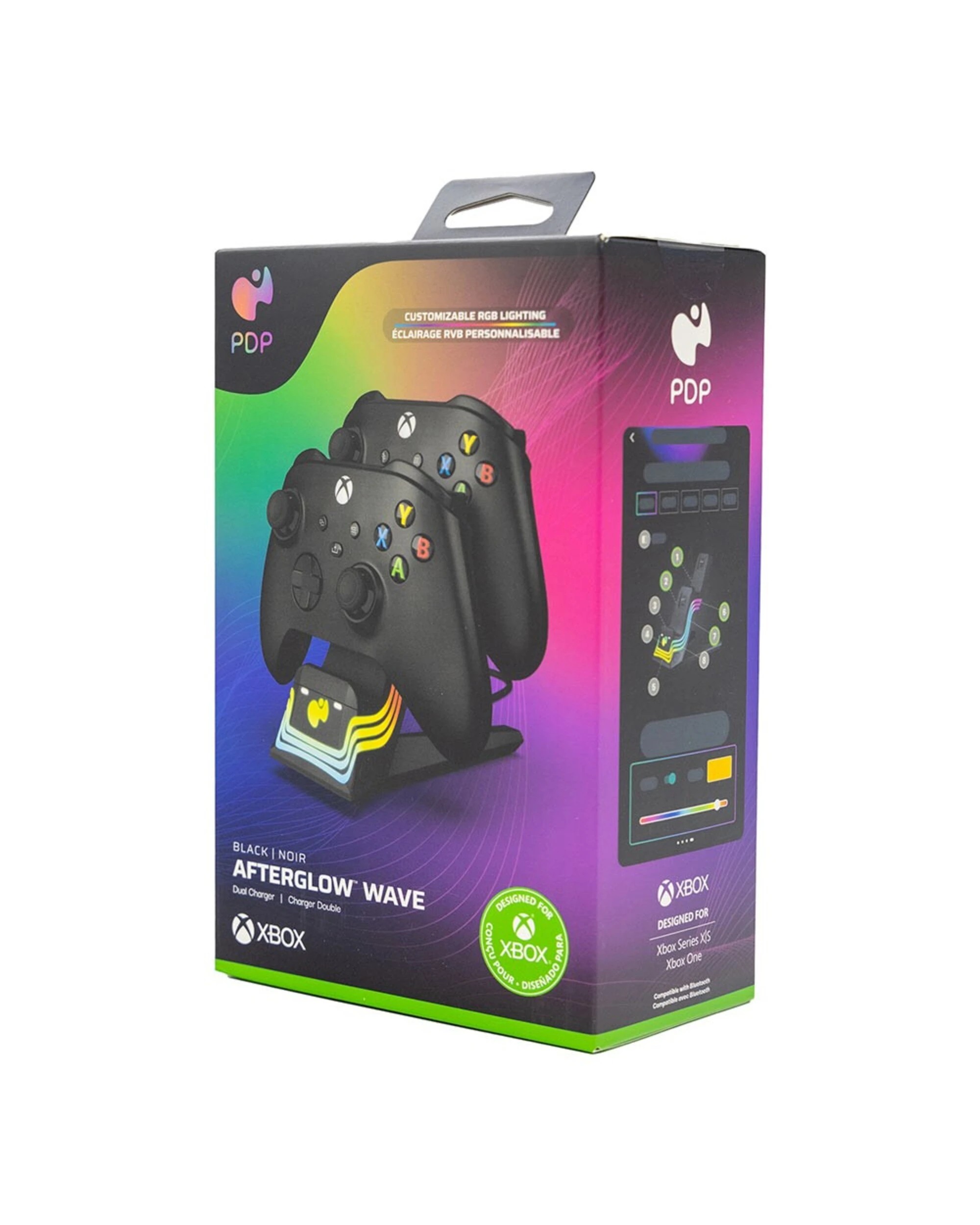 2 PDP - Afterglow Wave Dual Charger for Xbox - Black, 2 of 5