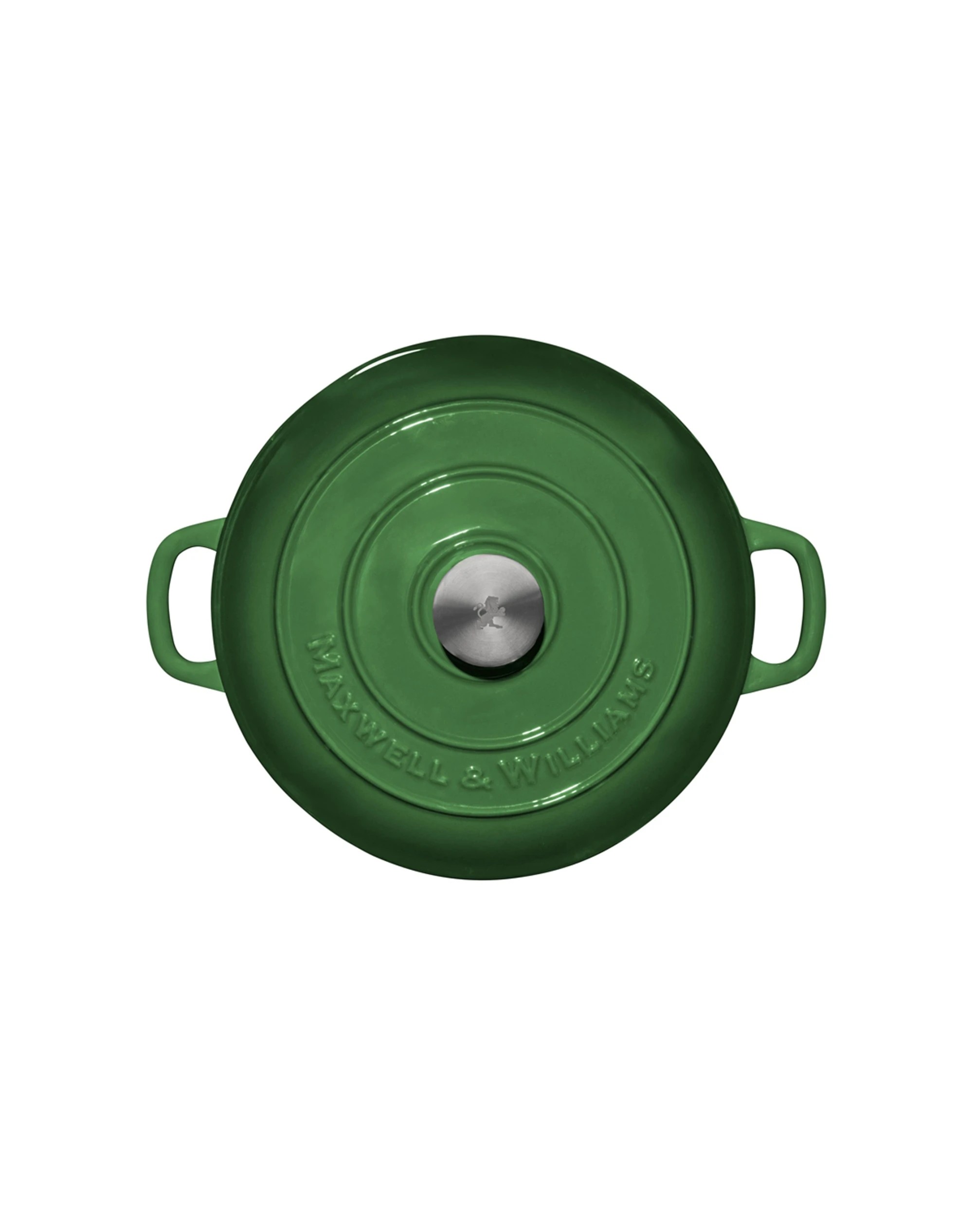 2 Maxwell & Williams Cast Iron Braiser 27cm 3.3l Braiser Pan - Durable Cookware
 - Green, 2 of 4