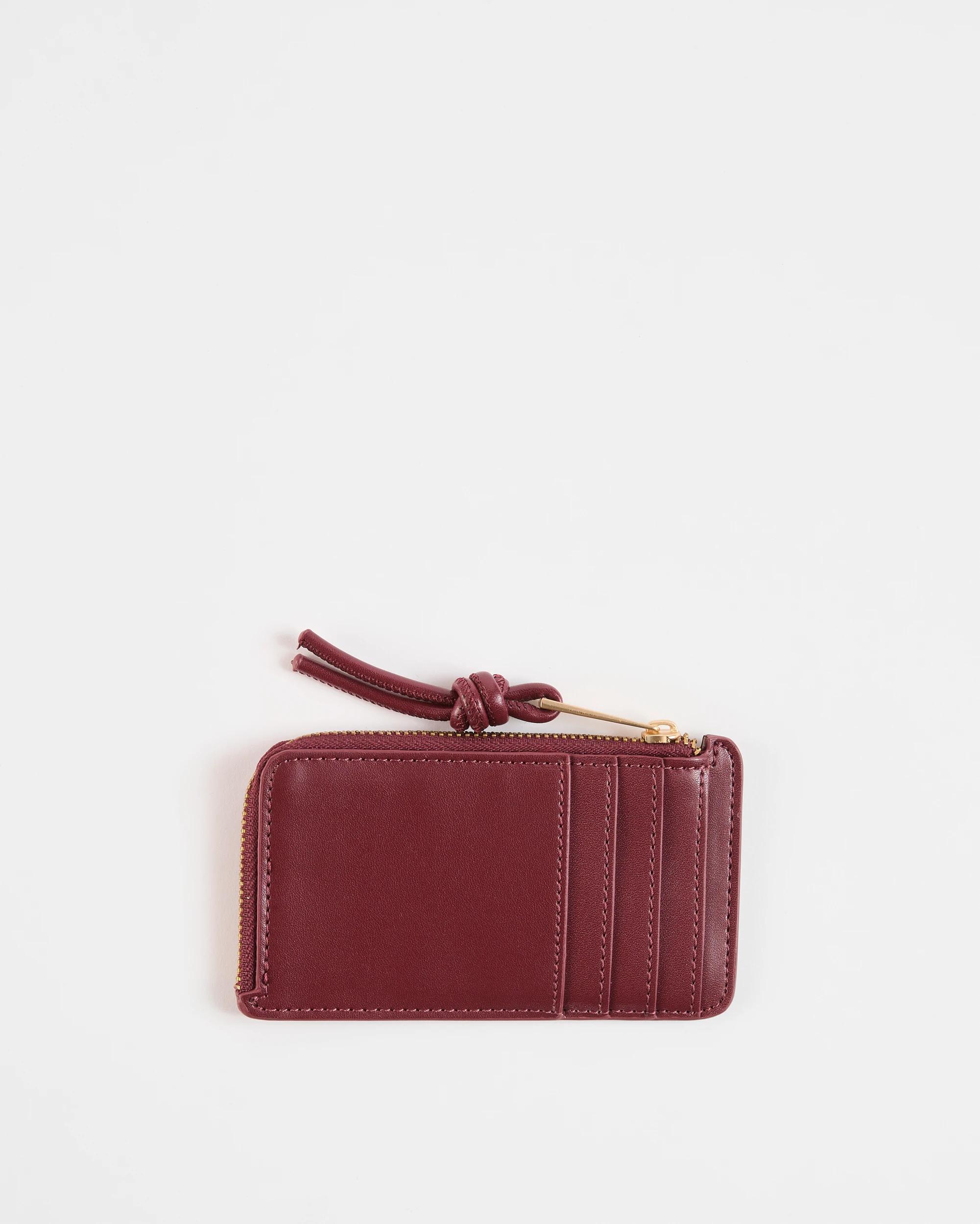 1 Target Zip Card Wallet BURGUNDY, 1 of 2