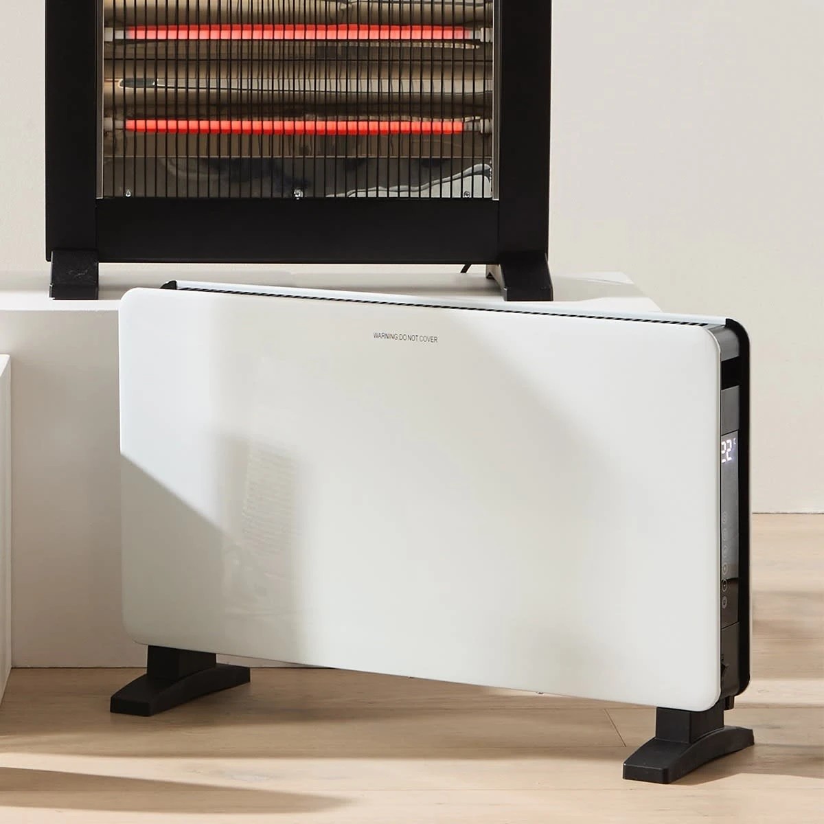 9 Convection Heater with Timer - White and Black, 9 of 9