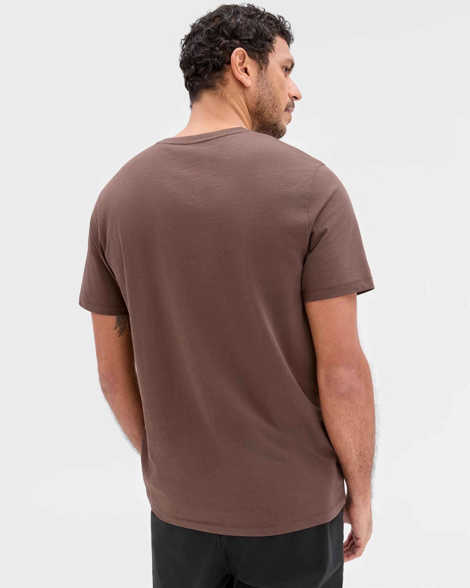 4 Target Australian Cotton T-Shirt CHOCOLATE, 4 of 5