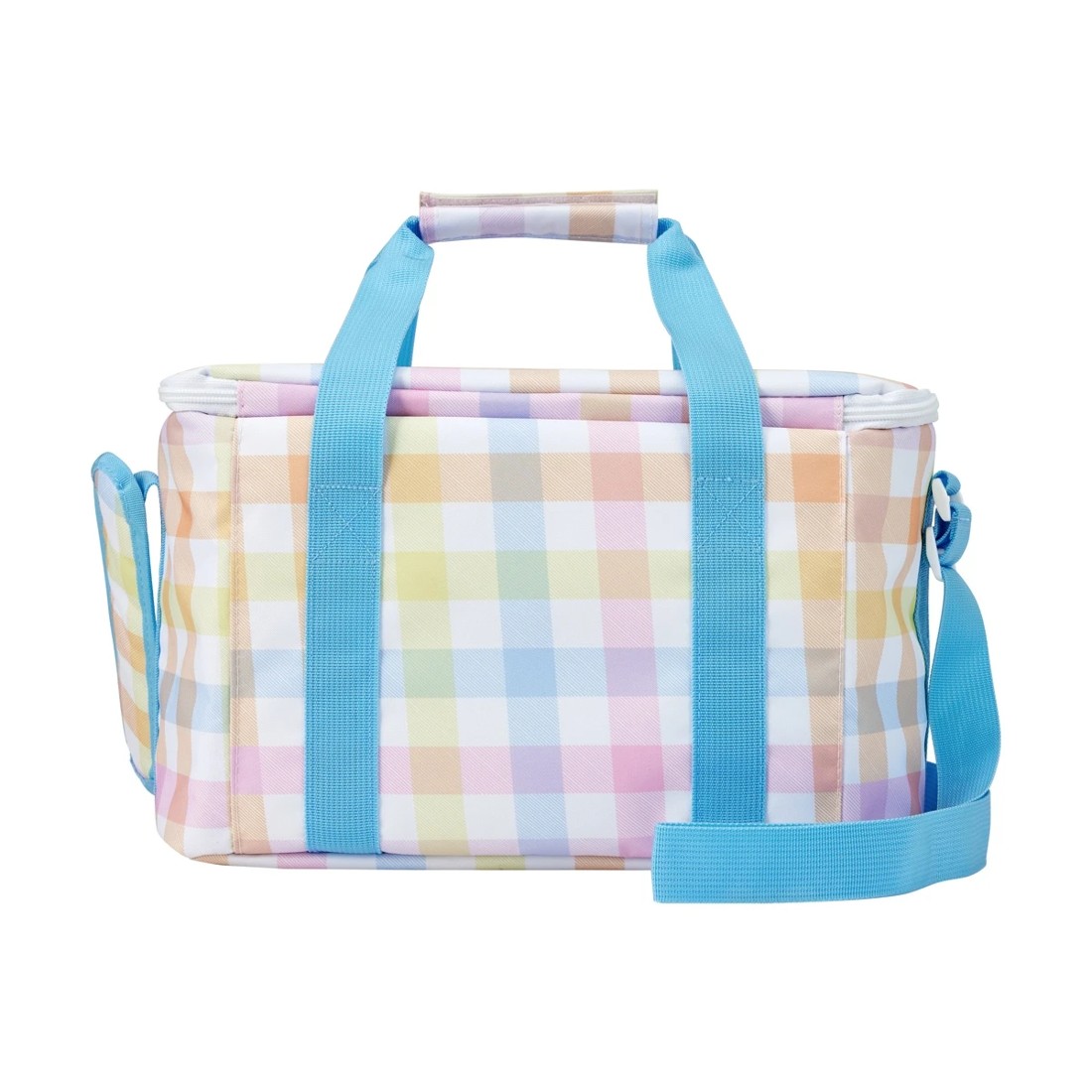 3 Rainbow Check Extra Large Insulated Lunch Bag, 3 of 5
