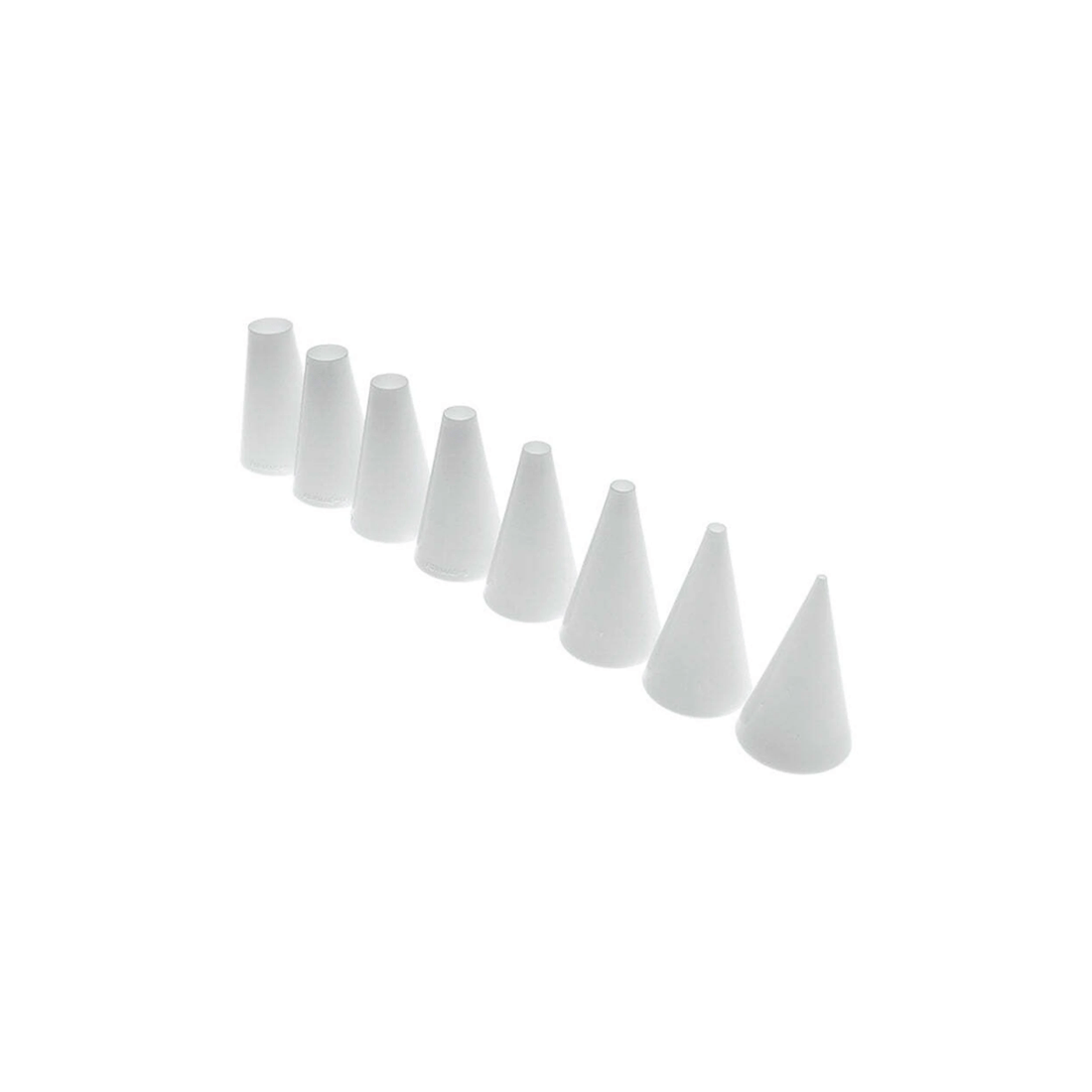 3 Mondo 7pc Round Plastic Piping Tip Set - Food Safe Cake Decorating Nozzles
 - White, 3 of 3