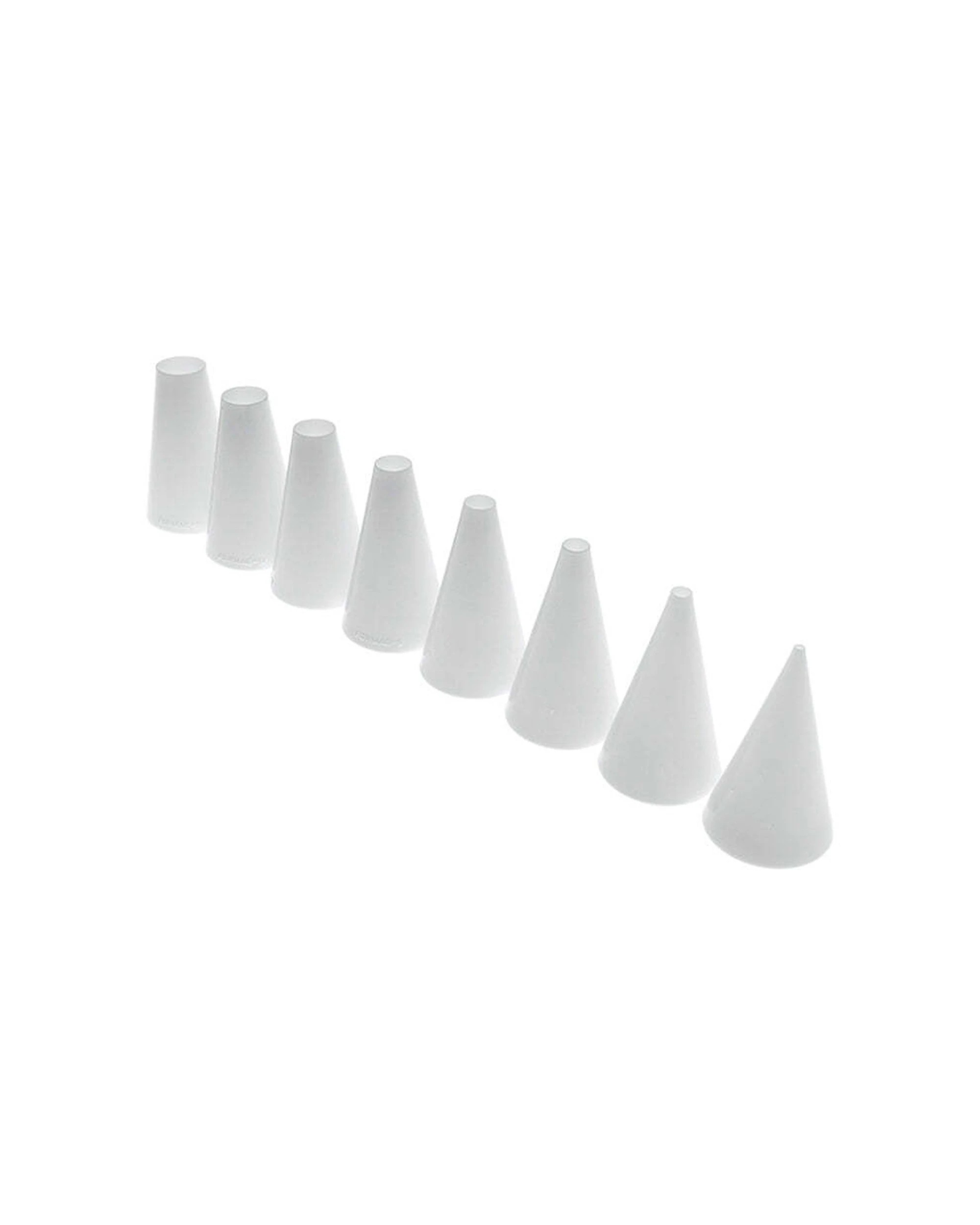 3 Mondo 7pc Round Plastic Piping Tip Set - Food Safe Cake Decorating Nozzles
 - White, 3 of 3