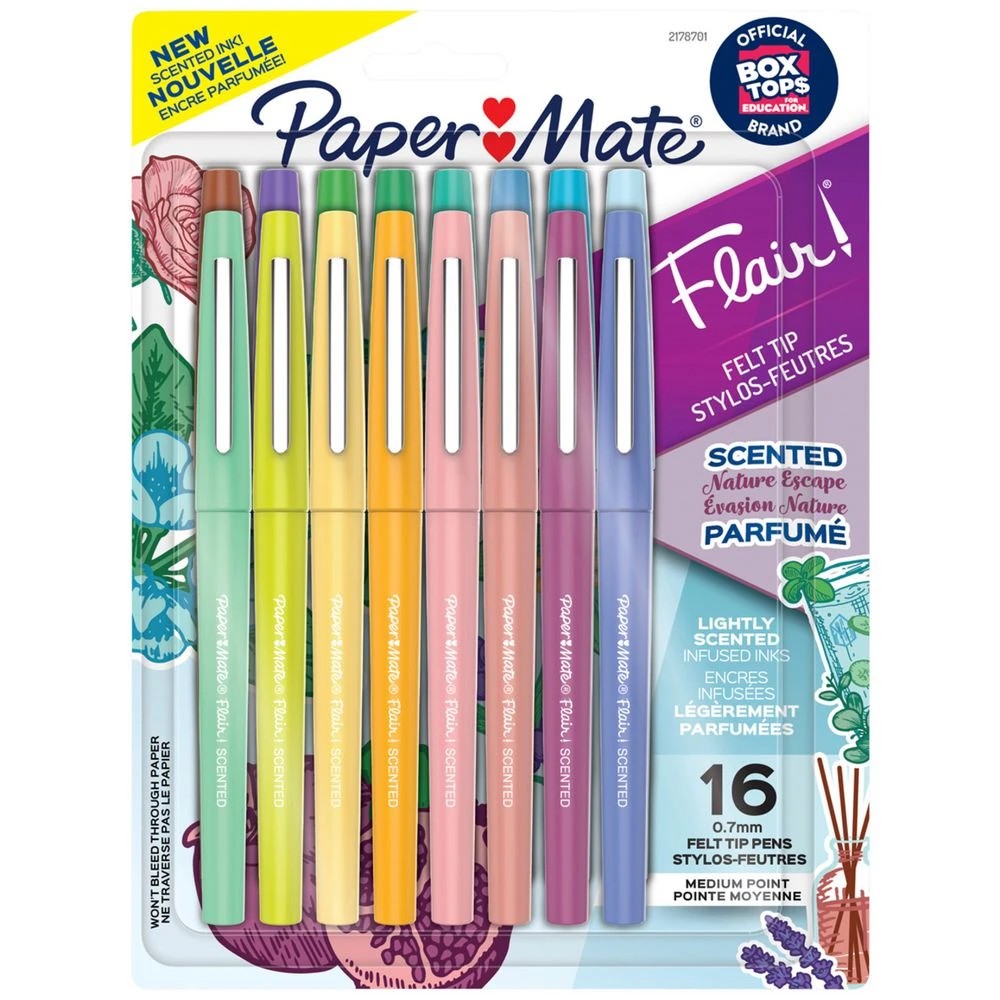 1 Papermate Flair Scented Fineliners  Nature Escape 16 Pack, 1 of 3