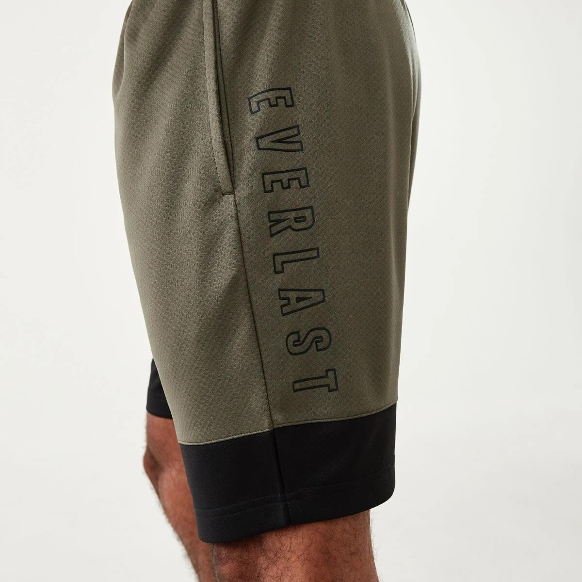 1 Everlast Mens Mesh Panelled Shorts EVER KHAKI, 1 of 7