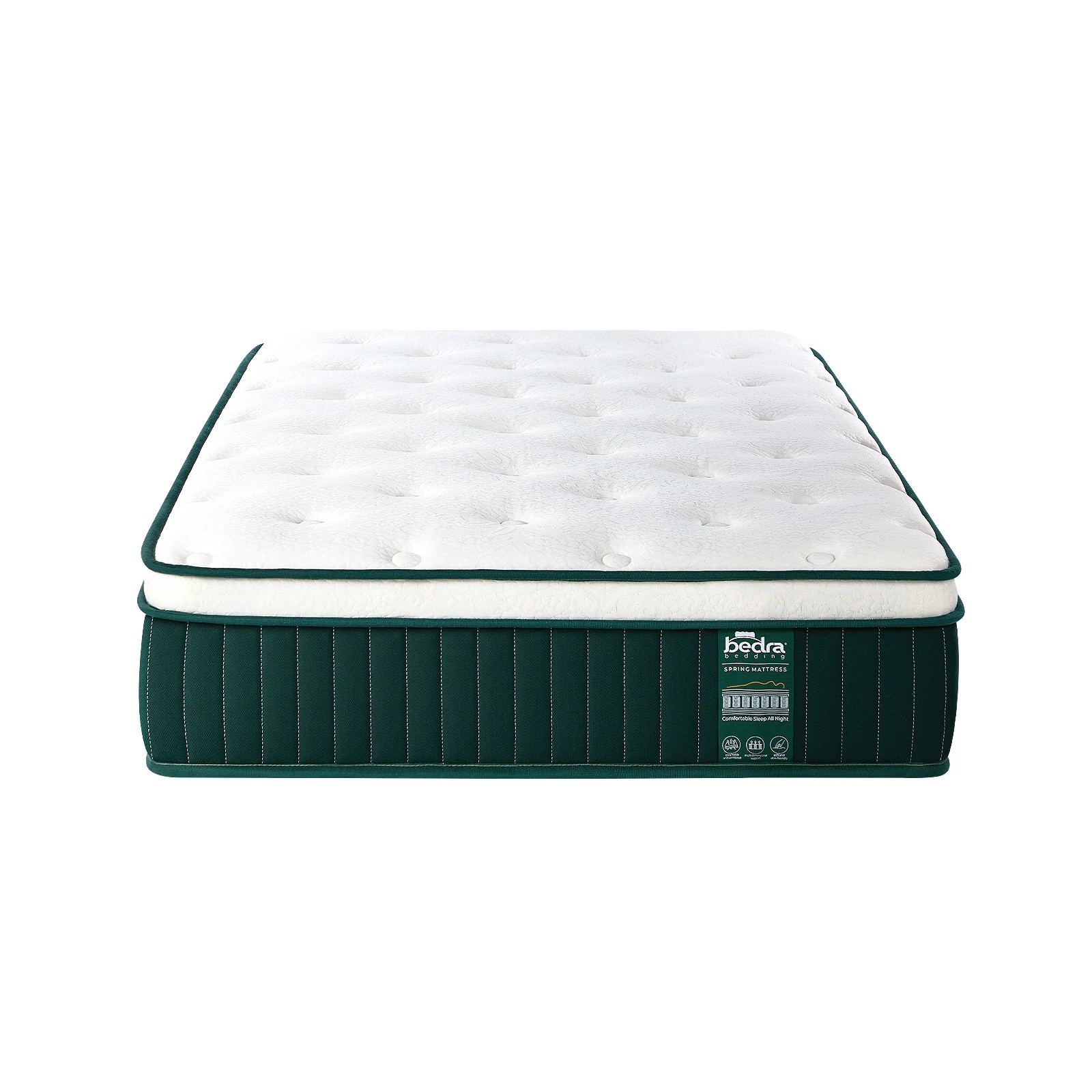1 Bedra Bedding King Single Mattress Pocket Spring Cool Gel Foam Medium Firm Euro Top - Multi, 1 of 3