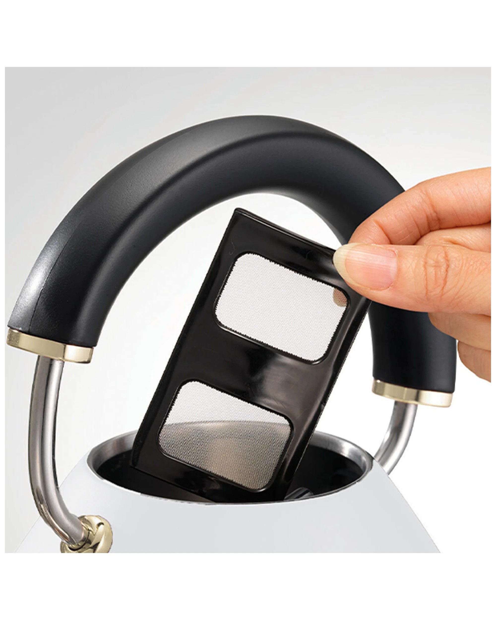 4 Morphy Richards Electric Ascend Soft Gold Traditional Pyramid Kettle 2200w
 - White, 4 of 5