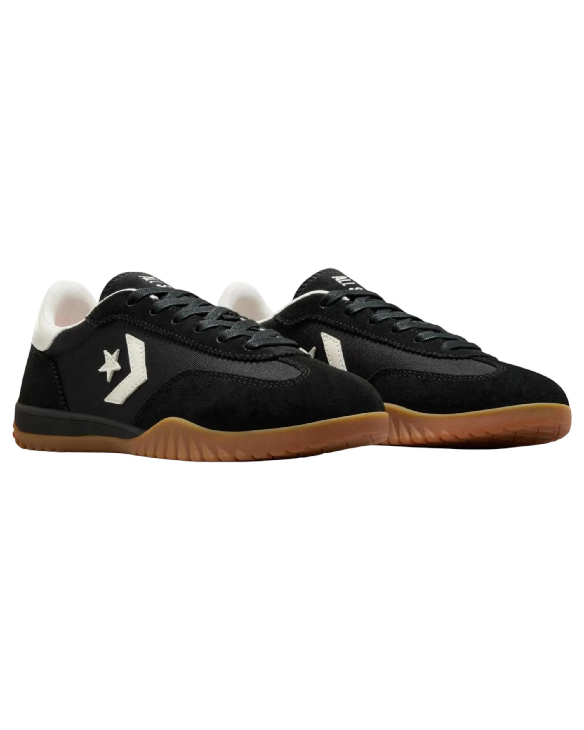 4 Converse Unisex Run Star Trainer Low Top Black Casual Shoes BLACK/EGRET/HONEY, 4 of 9
