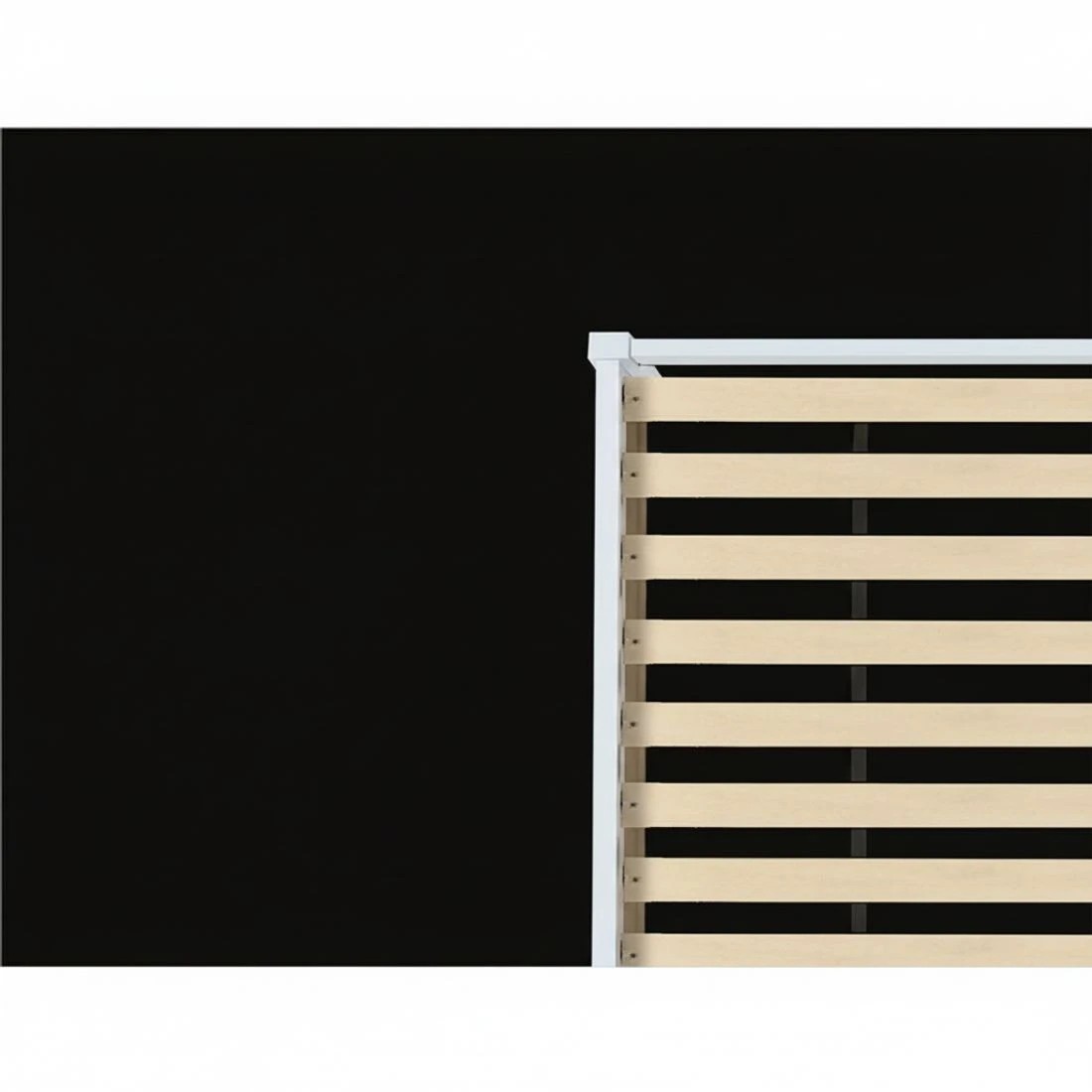 4 Artiss Bed Frame King Single Size Wooden  JADE - White, 4 of 6