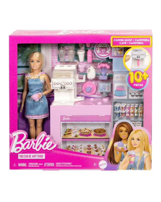 Barbie Coffee Shop Playset with Blonde Barista 