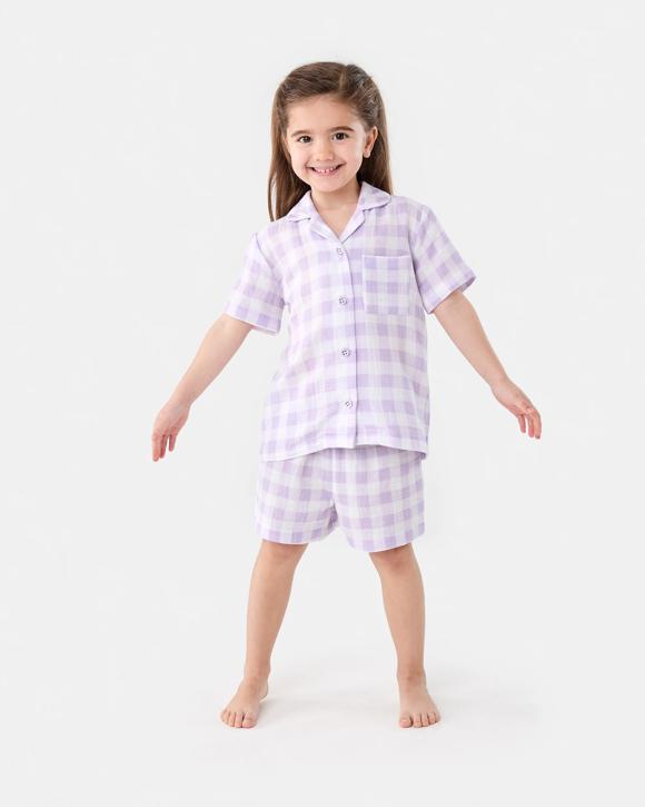 Short Sleeve Woven Pyjama Set