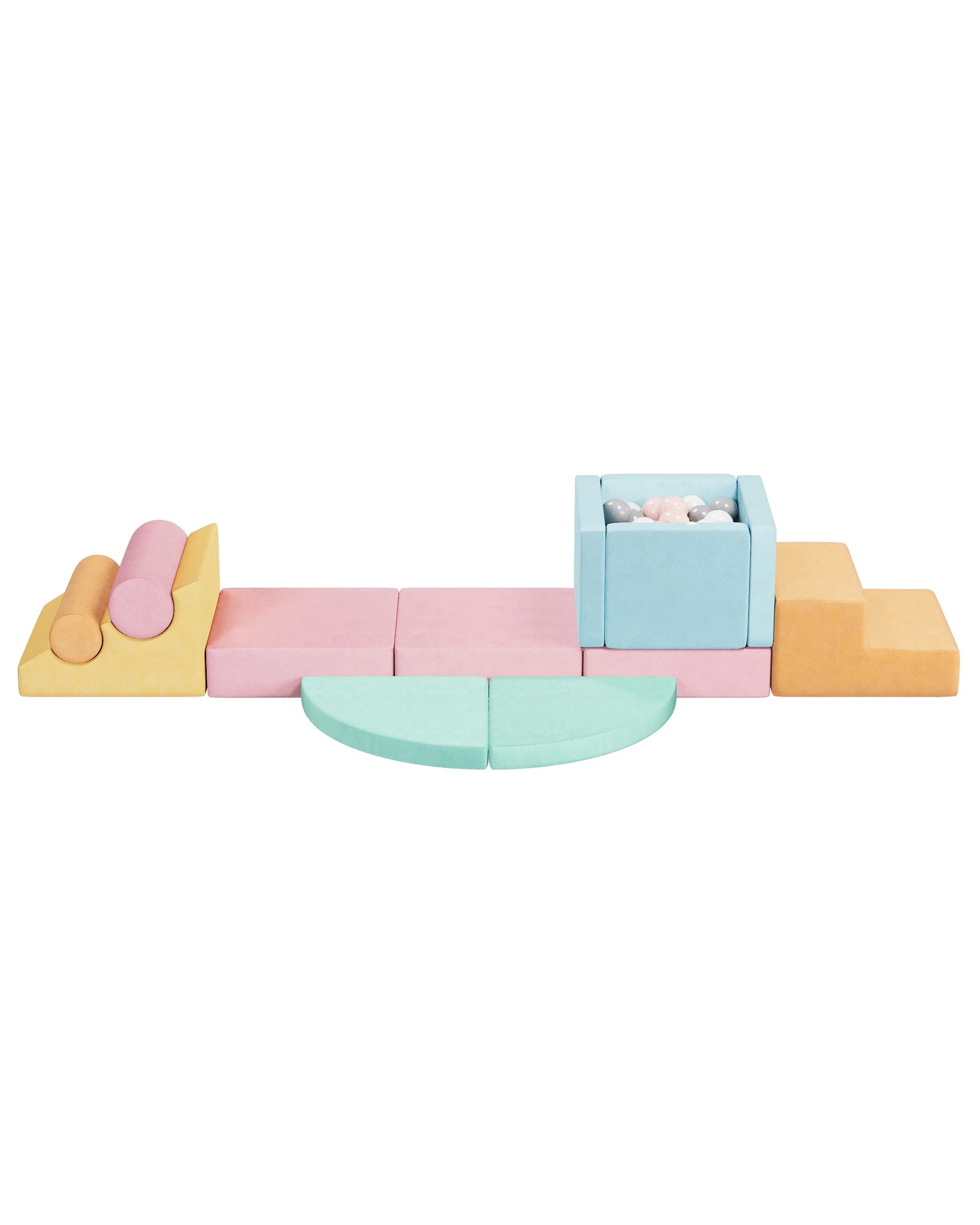 7 Advwin 12PCS Kids Climb & Crawl Foam Climbing Blocks Soft Play Set Climbing Toys, 7 of 8