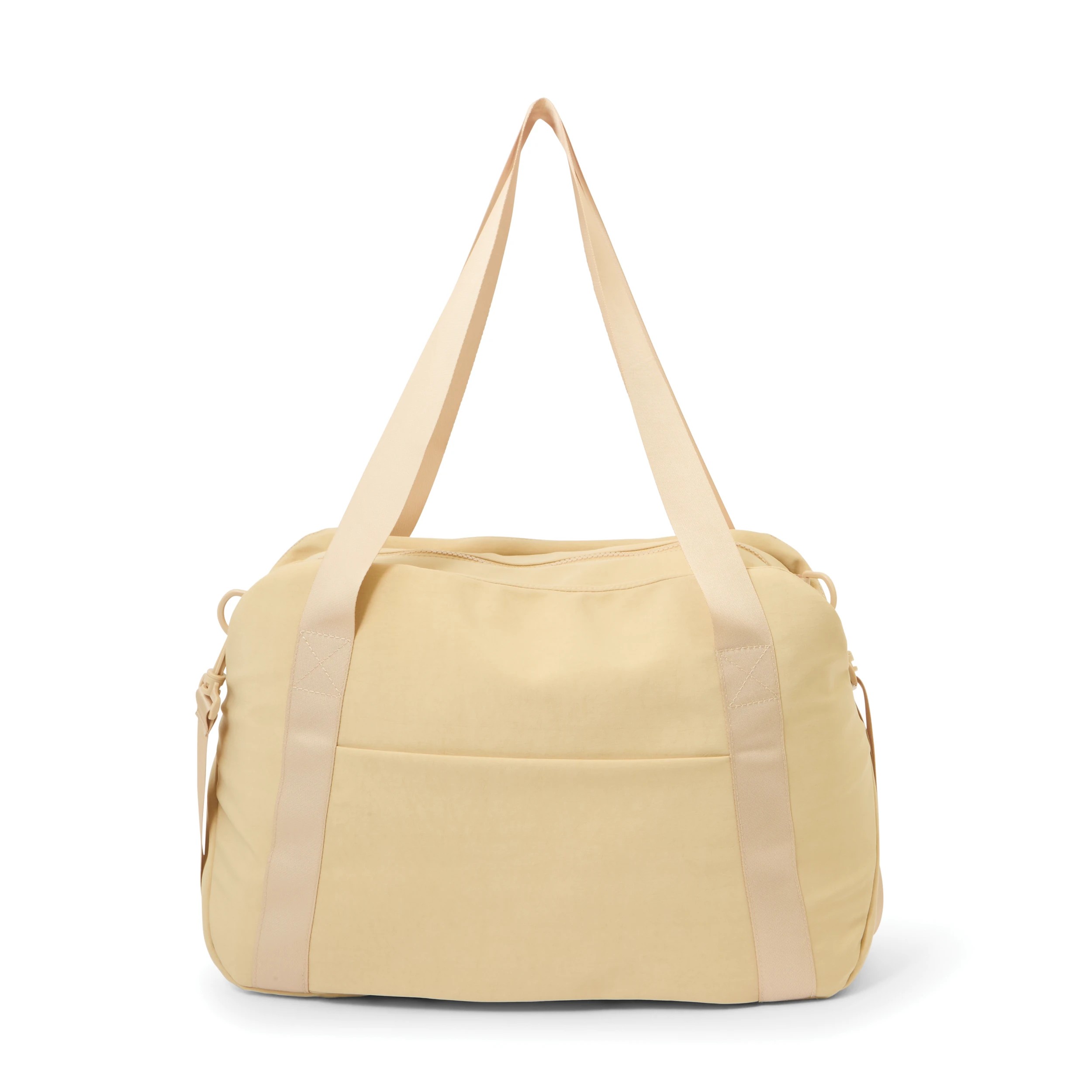 2 Nylon Travel Duffle Bag - Beige, 2 of 8