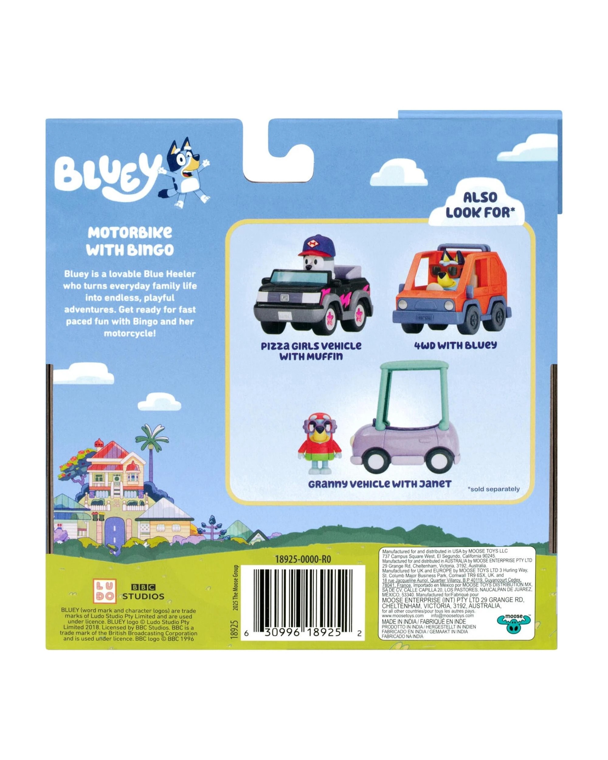 6 Bluey Series 15 Basic Vehicle Motorbike with Bingo Playset, 6 of 6
