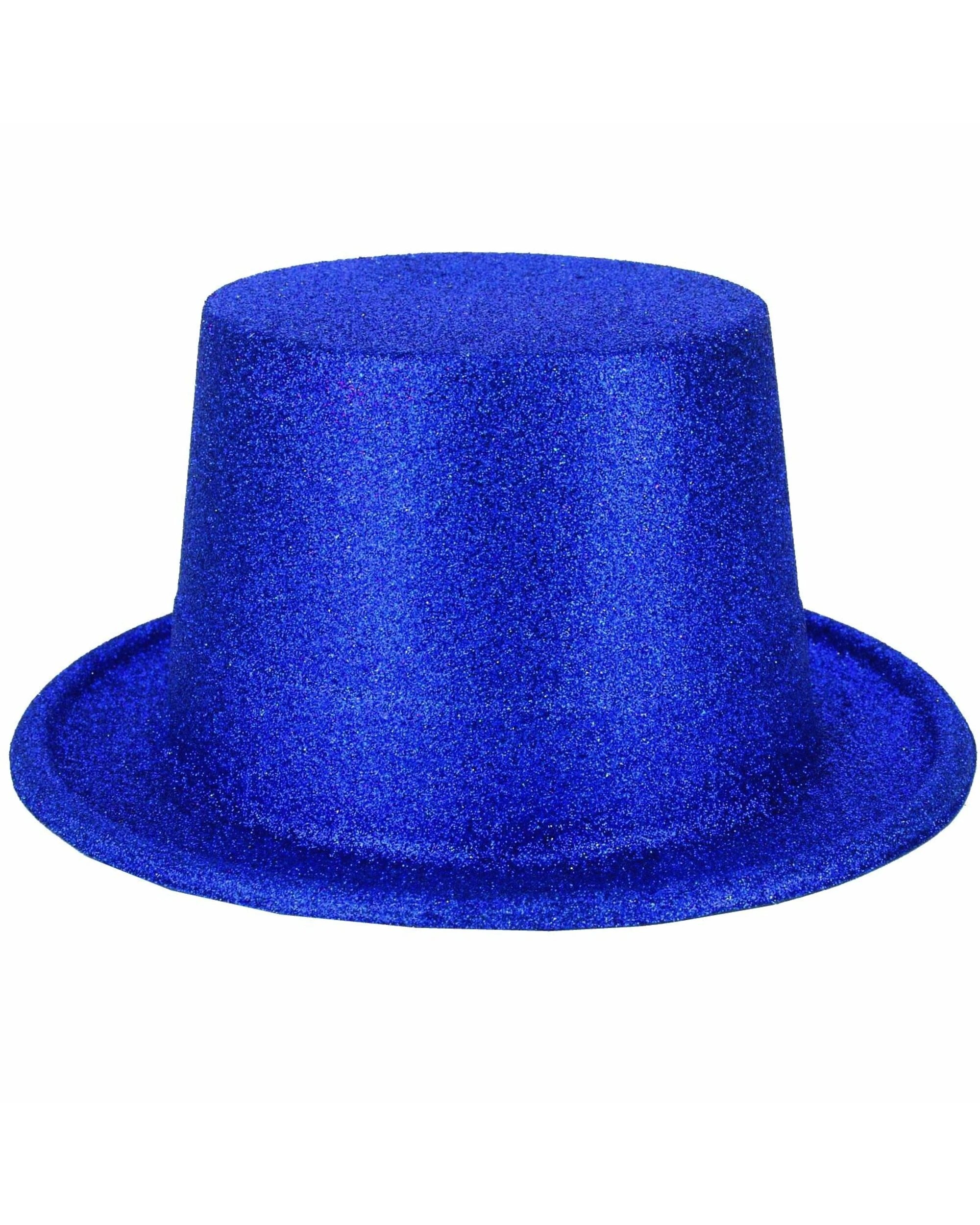 1 Partyrama Glitter Top Hat - Blue, 1 of 1