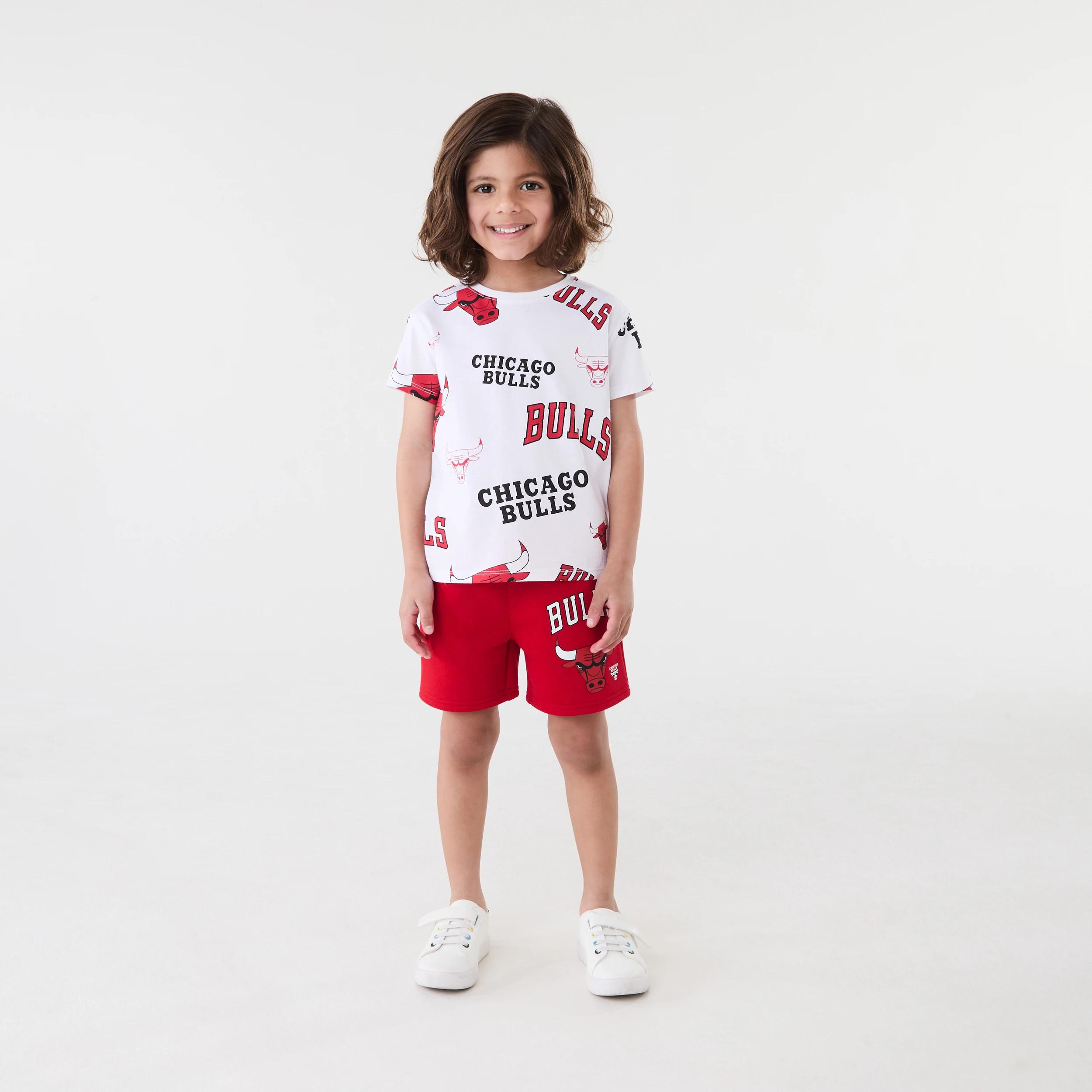 7 Official NBA Kids Mini T-shirt WHITE BULLS, 7 of 8