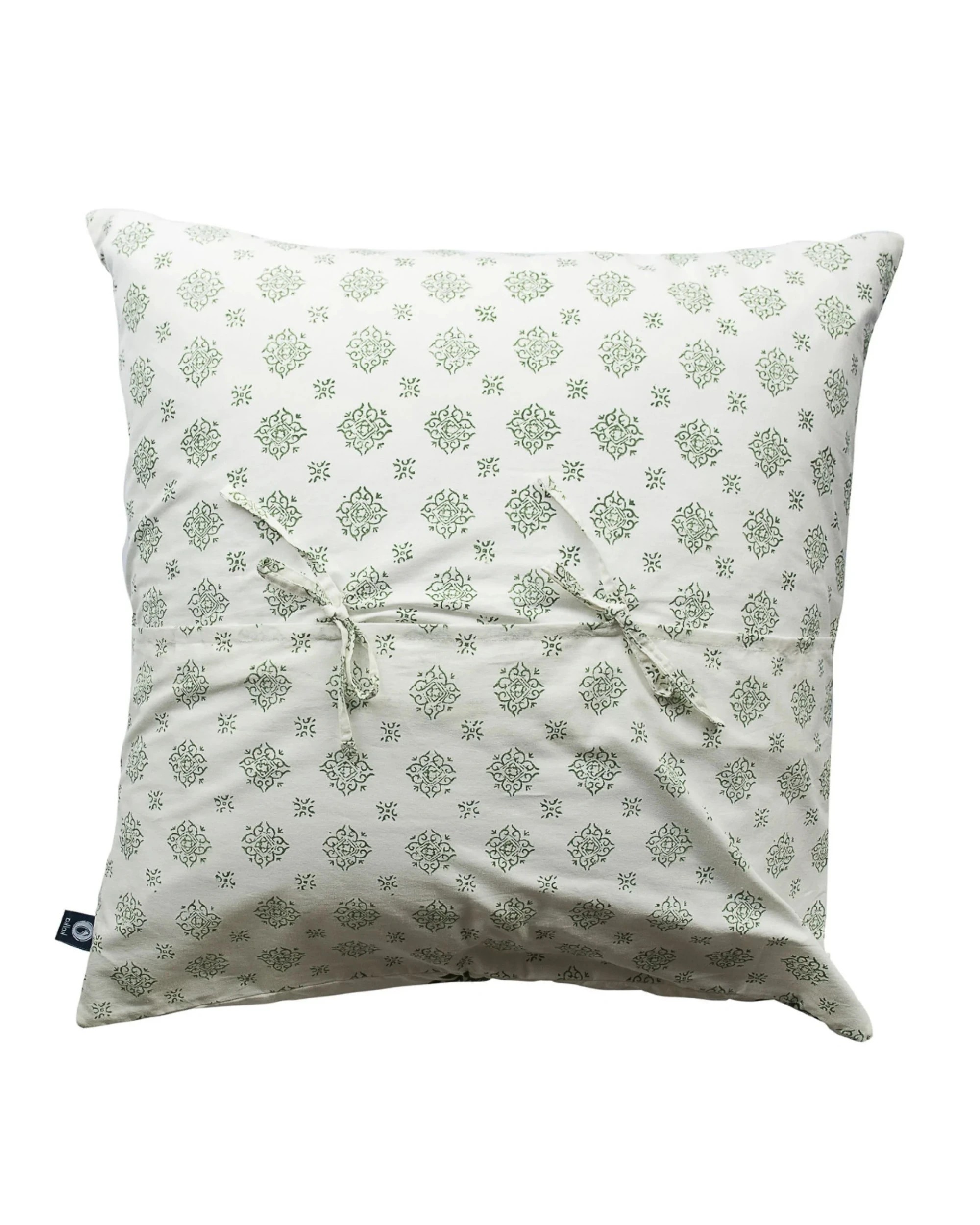 2 Kolka Iris Quilted Euro Sham Set Super Quality Cotton Quilted Front - Green, 2 of 4