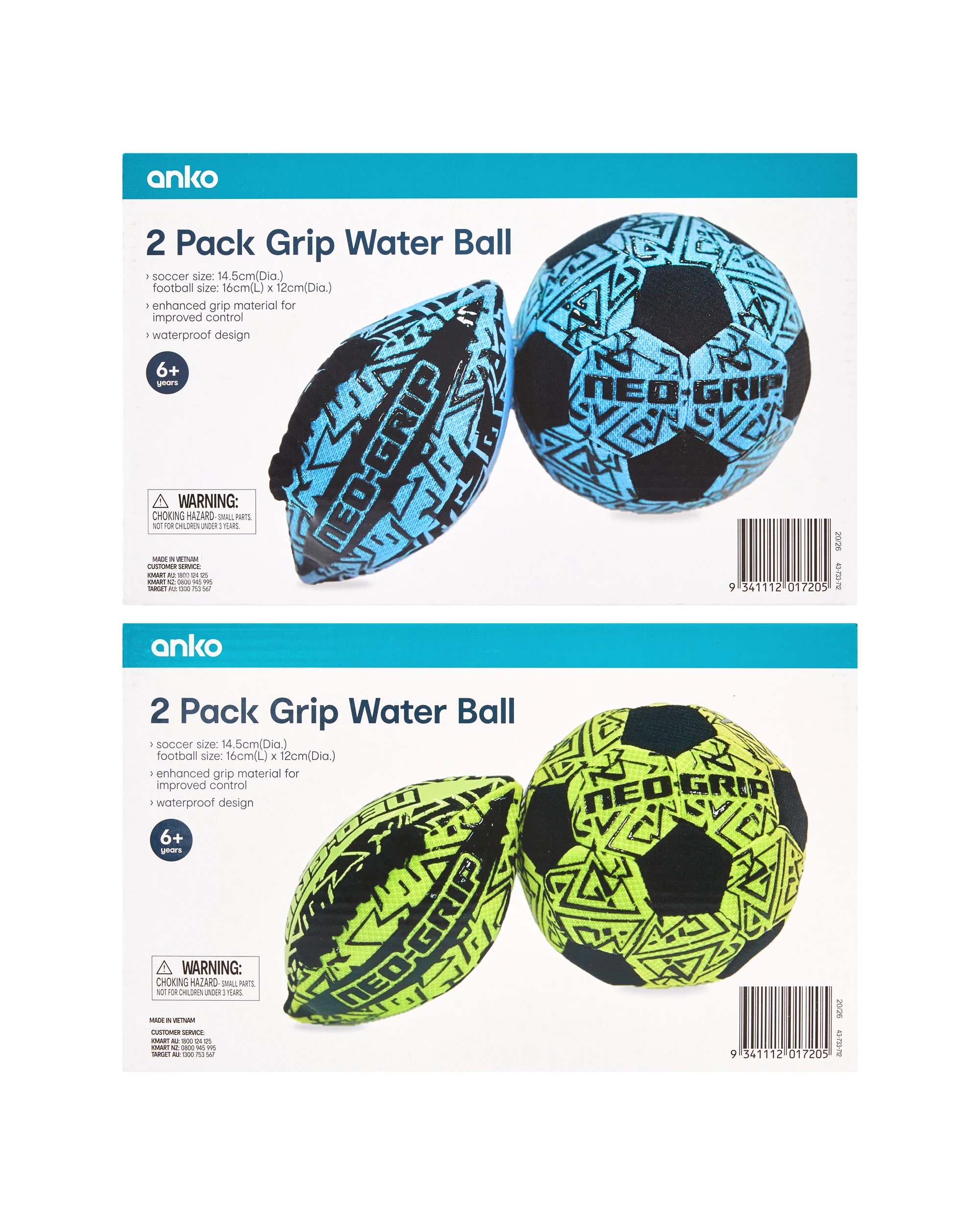 6 2 Pack Grip Water Ball - Assorted, 6 of 6