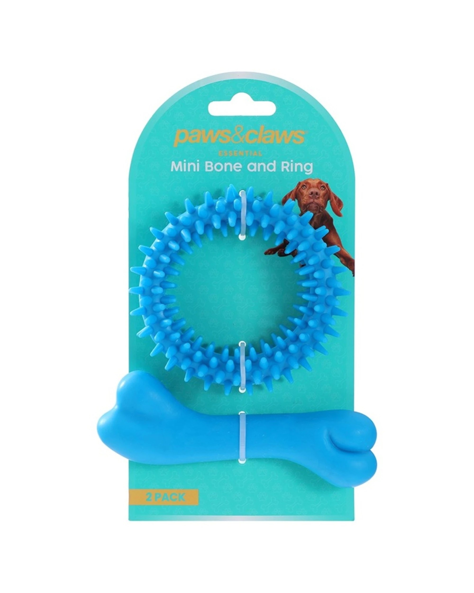 8 Paws And Claws 6x 2pc Mini TPR Bone And Ring Pet Dog Chew Fetch Toy Set - Multi, 8 of 9