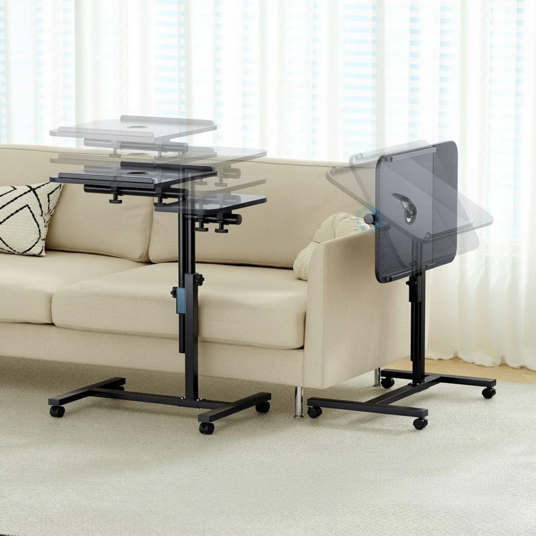 5 Artiss Laptop Desk Table Fan Cooling 60CM - Black, 5 of 8