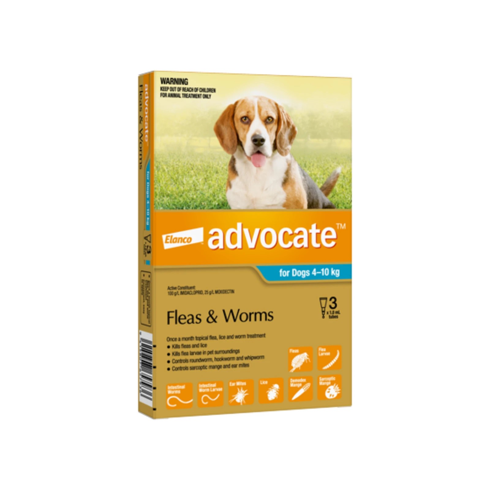 1 Advocate For Dogs Medium Blue 4-10kg - 3 Pack, 1 of 2